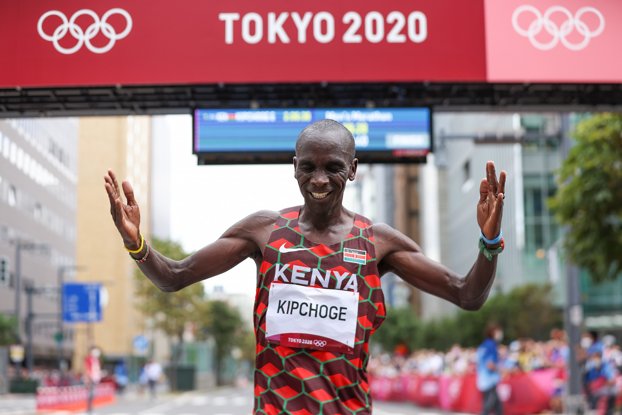 Eliud Kipchoge is hoping to win his third successive Olympic marathon title at Paris 2024 ©Getty Images