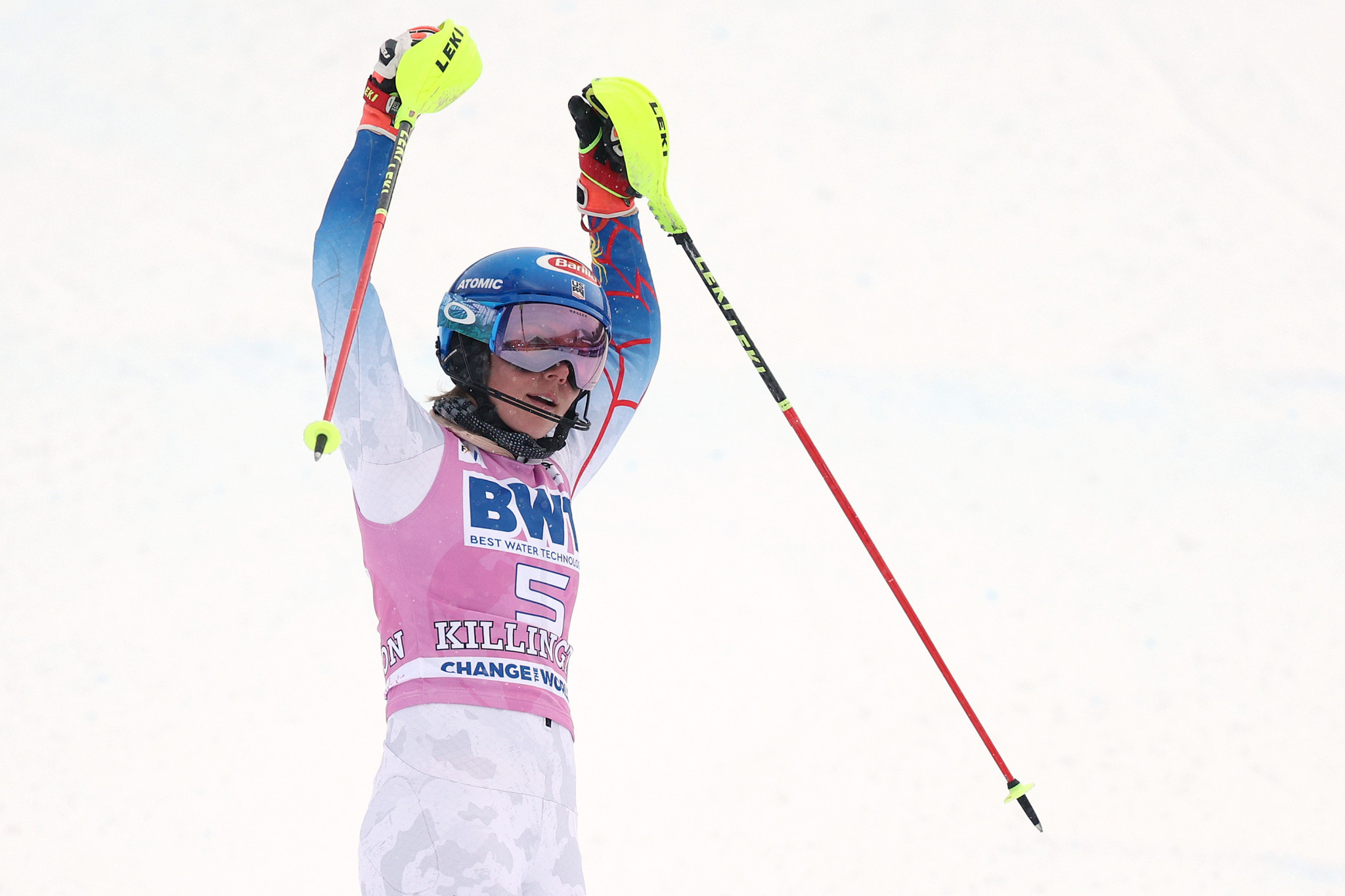 Mikaela Shiffrin overcame Petra Vlhová today to win at the Killington slalom ©Getty Images