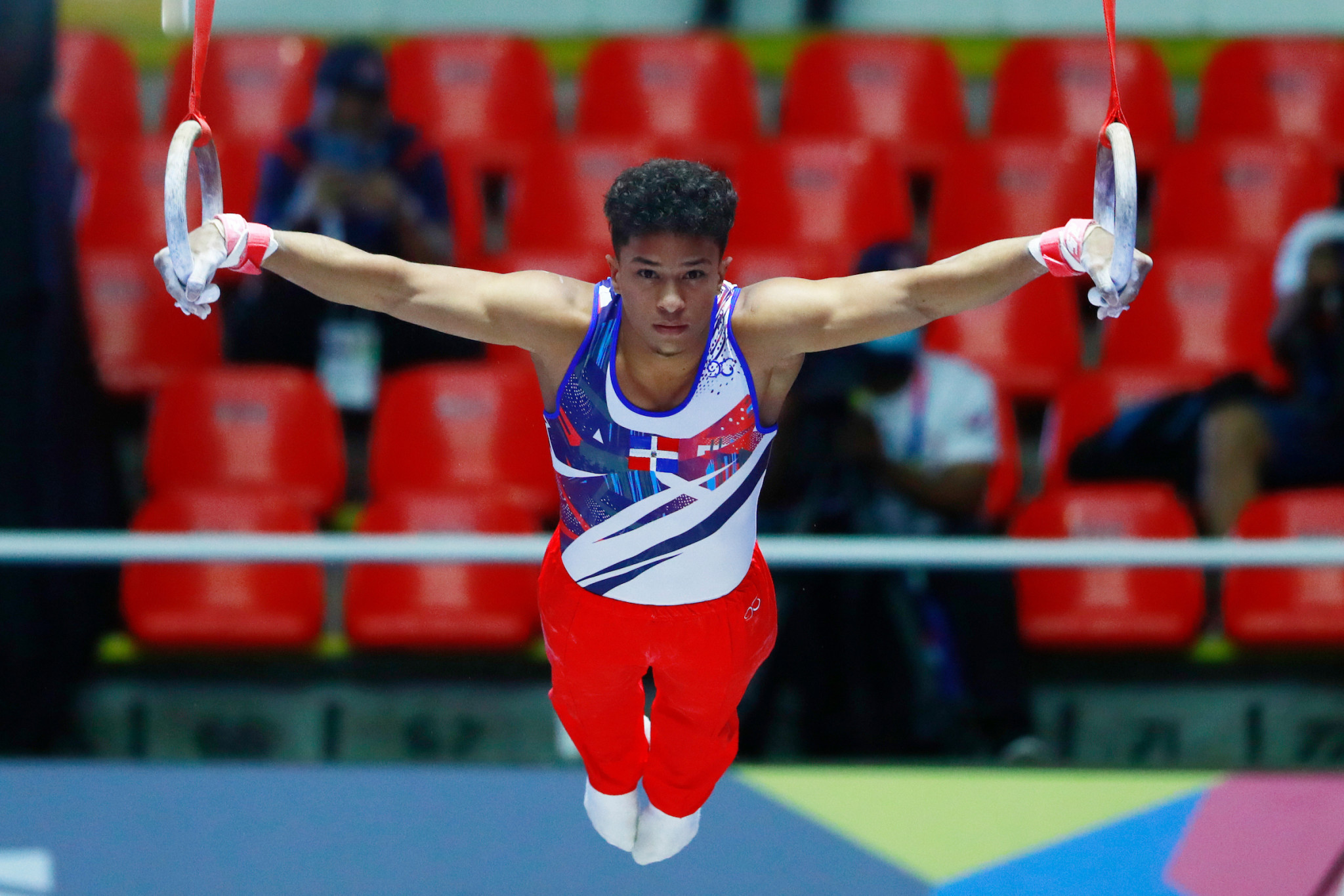Jabiel De Jesús Polanco Acosta was the only non-United States athlete to win gold in day three of the artistic gymnastics events ©Agencia.Xpress Media