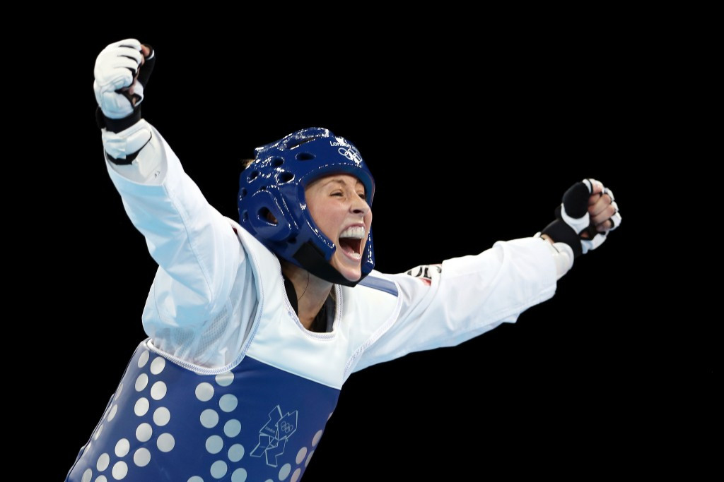 Britain's Jade Jones, pictured celebrating gold in what was one of the highlights of London 2012, was one to fall afoul of electronic problems at the World Championships ©Getty Images