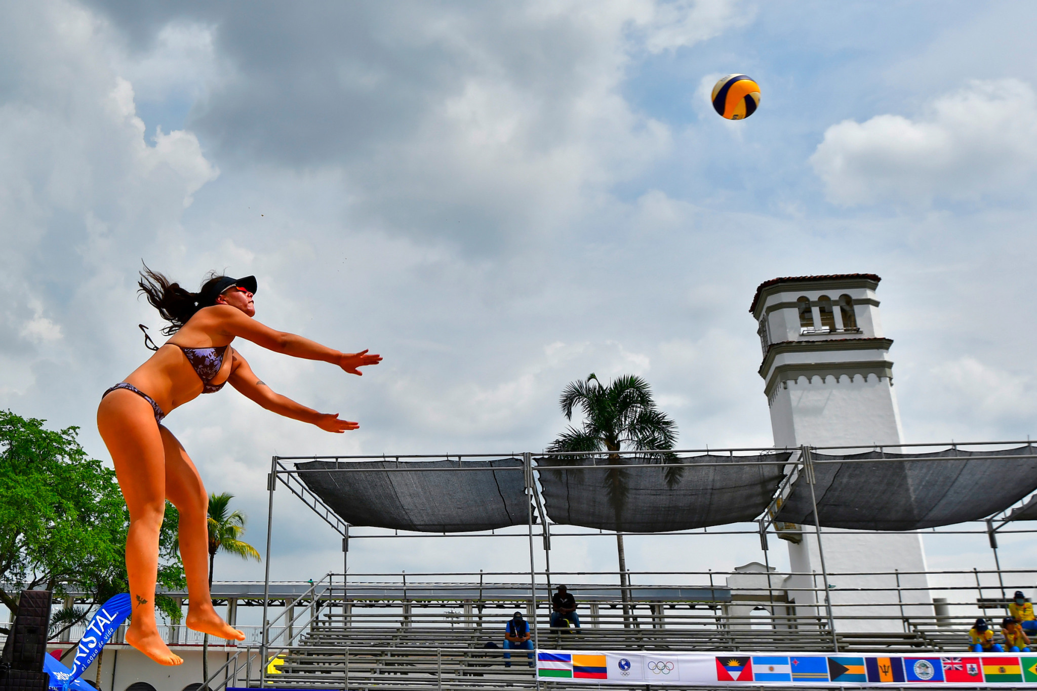 Training sessions took place at the Canchas Panamericanas as the beach volleyball tournaments are set to begin tomorrow ©Agencia.Xpress Media