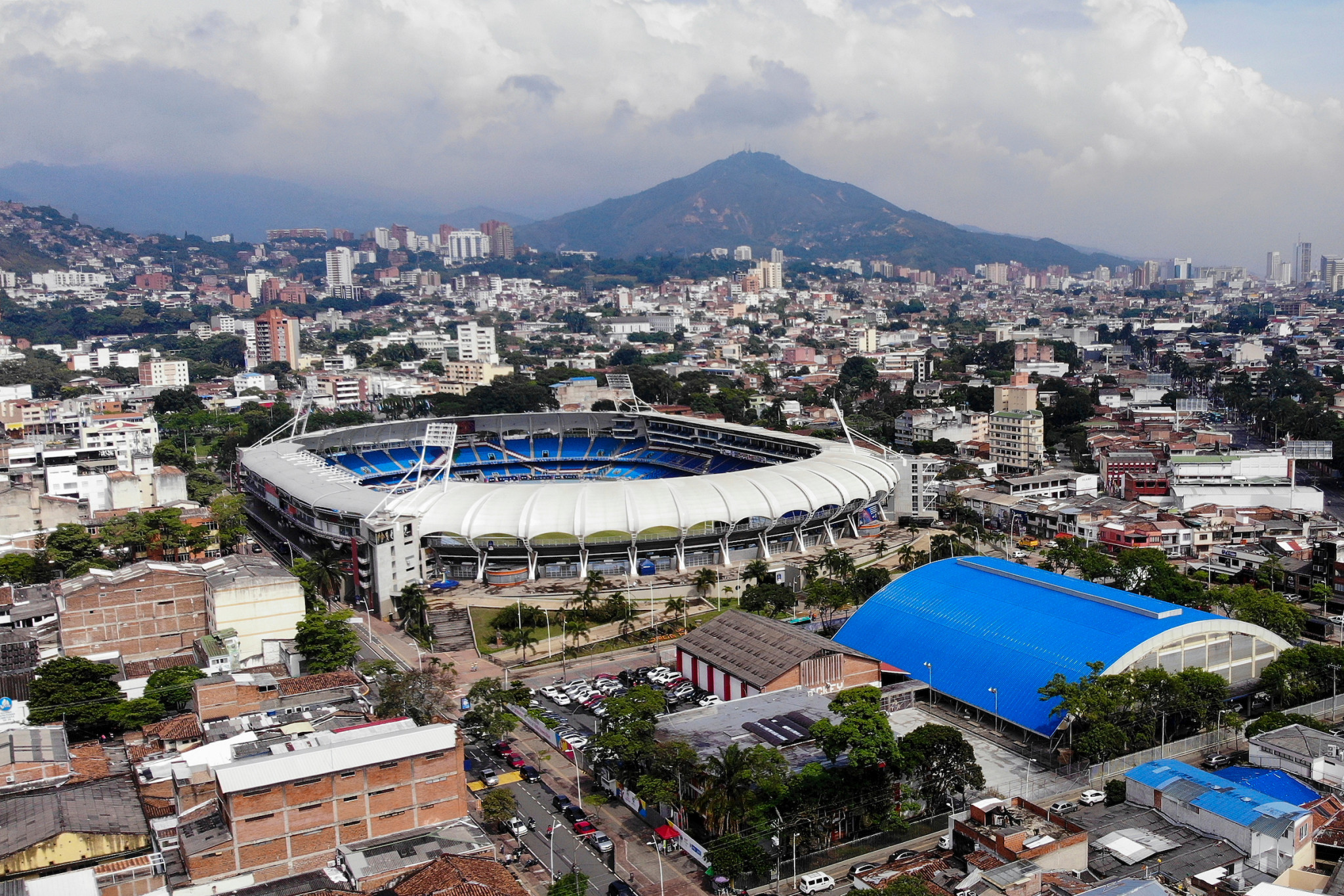 Organisers are preparing for the Pascual Guerrero Olympic Stadium to host athletics events tomorrow which start with the men's decathlon ©Agencia.Xpress Media