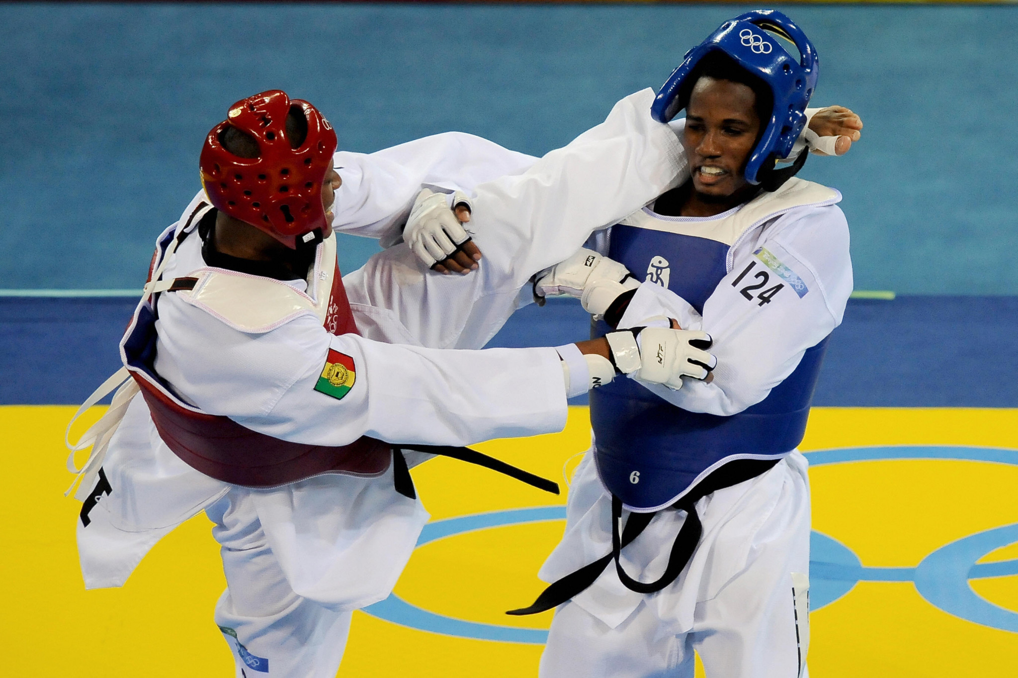 Chika Chukwumerije, right, won Olympic bronze at Beijing 2008  ©Getty Images