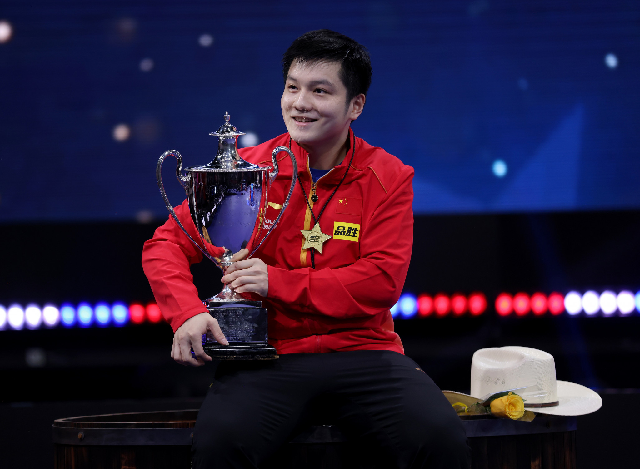 Fan wins fifth men's title as Wang victorious in women's at World Table Tennis Championships