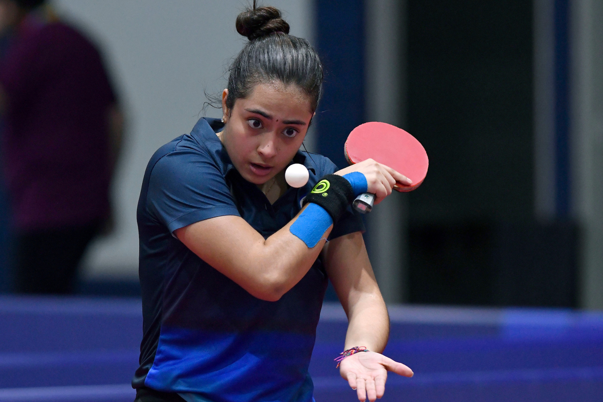 Gabriela Sofía Suárez helped El Salvador to a 3-2 victory over Paraguay to secure a quarter-final spot in the women's doubles table tennis tournament ©Agencia.Xpress Media