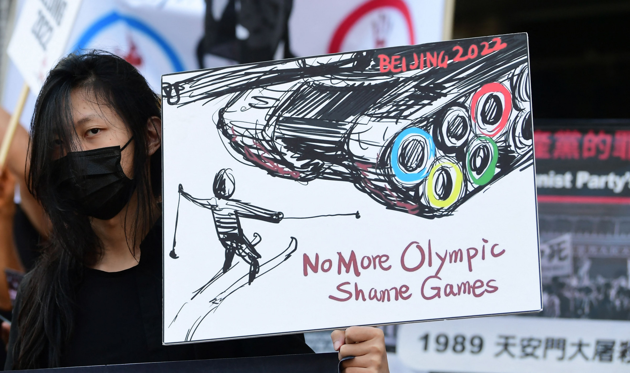 The Peng Shuai case has added to campaigners' calls for China to be stripped of the Winter Olympics on human rights grounds ©Getty Images