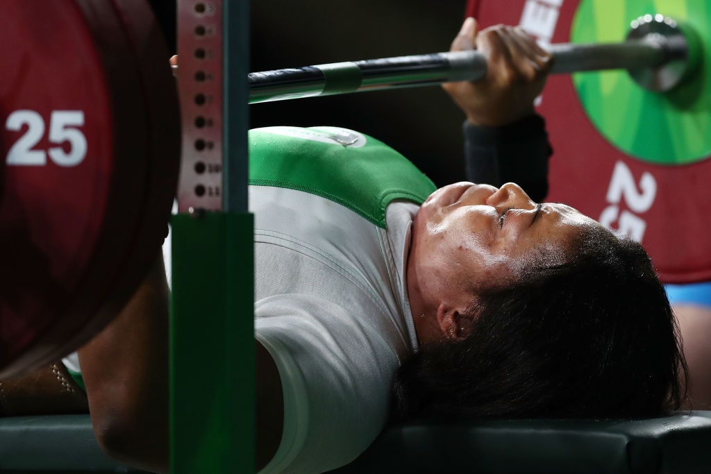 Nigeria's Lucy Ejike dethroned defending champion China's Tan Yujiao to take gold in a dramatic women's up-to-67 kilograms event ©Getty Images