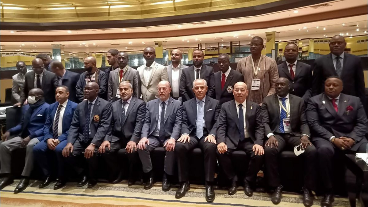 WKF President Antonio Espinós, fifth from the left, attended the UFAK Congress ©WKF