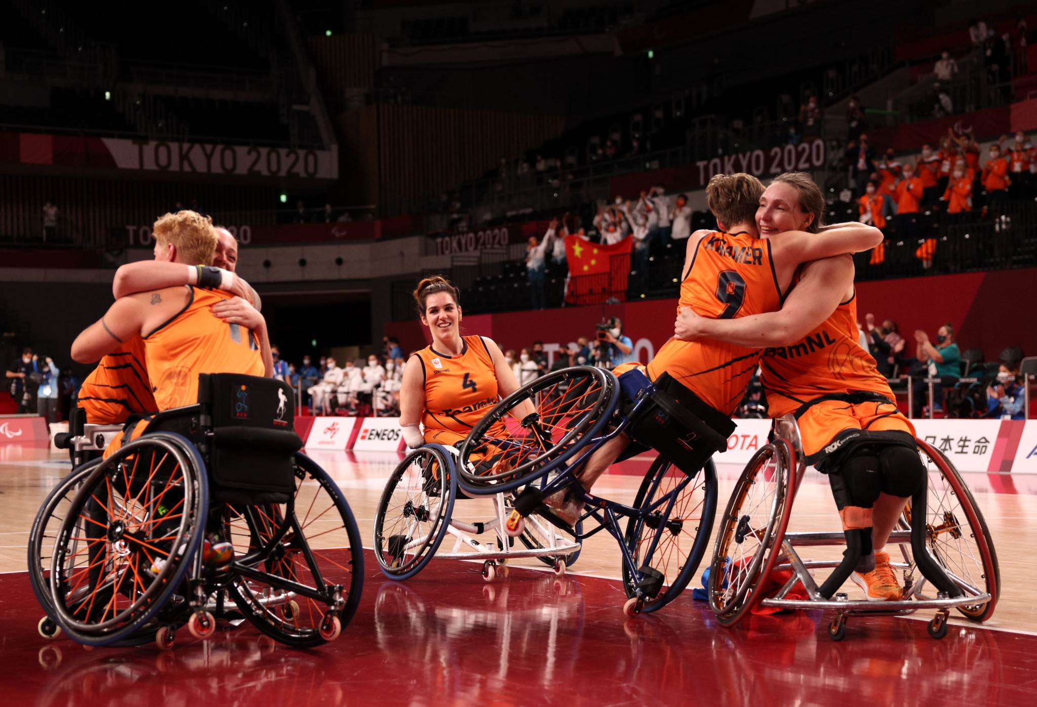 The Netherlands won women's wheelchair basketball gold at the Tokyo 2020 Paralympic Games ©Getty Images