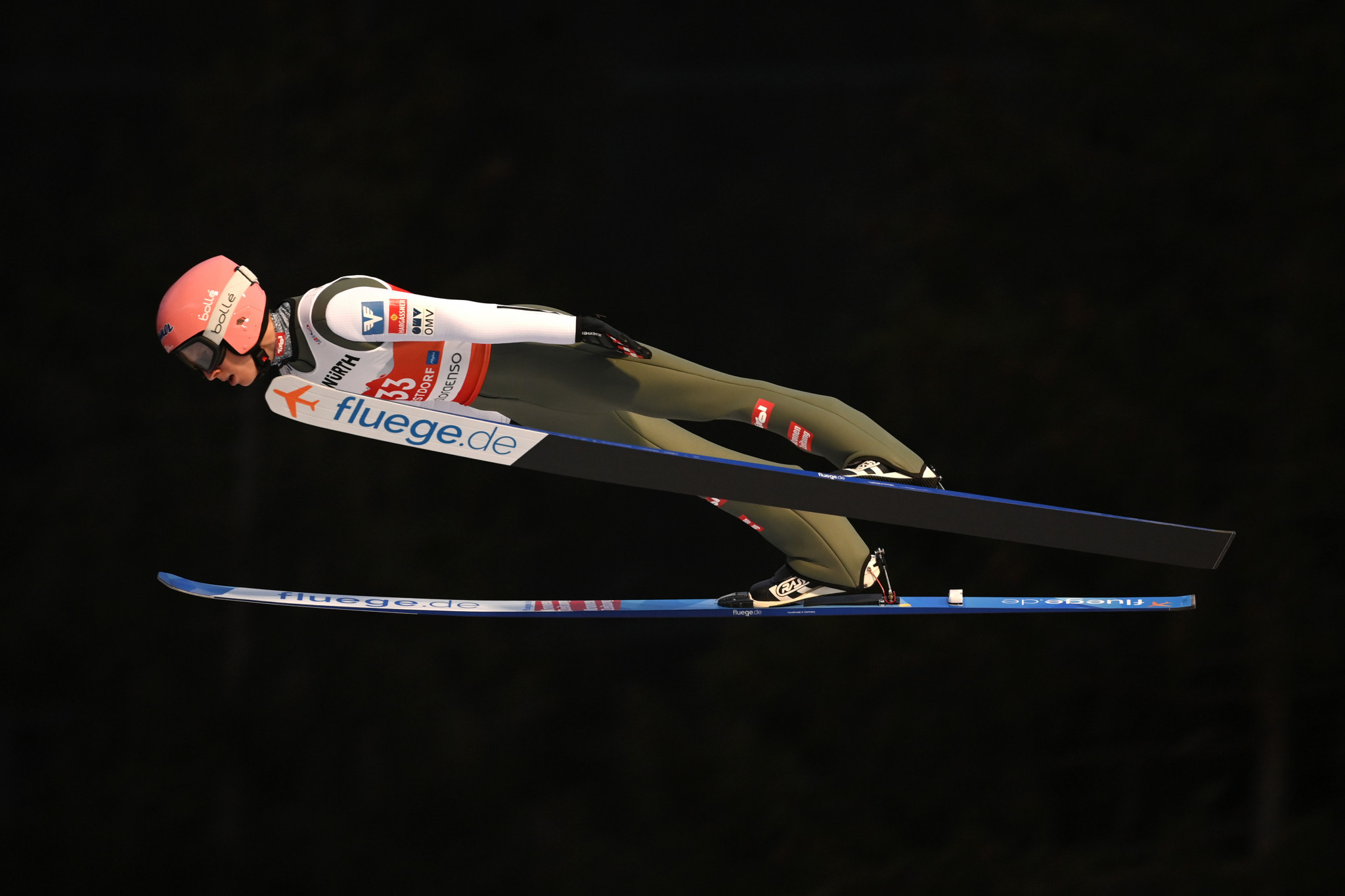 Jan Hörl led qualifying at the men's Ski Jumping World Cup in Wisła ©Getty Images