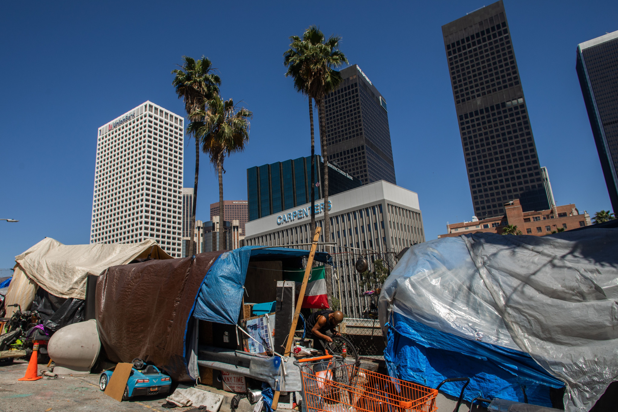 Critics of the Games Agreement say it does not adequately address issues such as Los Angeles' homelessness crisis ©Getty Images