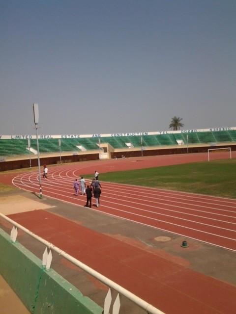 IOC member Allen inspects renovated work at Gambia's Independence Stadium