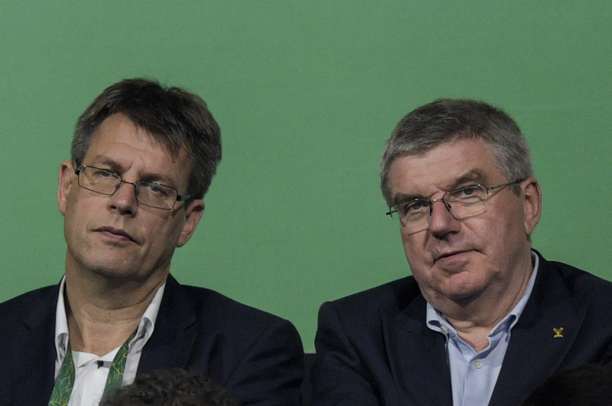 Thomas Weikert, left, was at the centre of a bitter dispute at the top of ITTF governance during his time as President of the organisation ©Getty Images