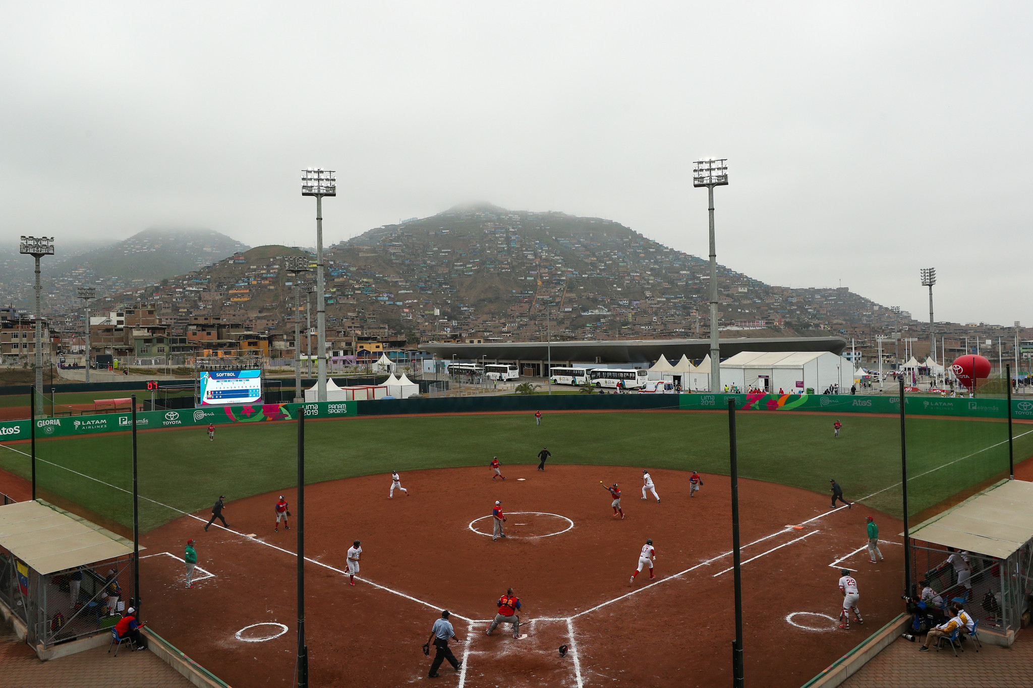 The Villa Maria del Triunfo Softball Stadium, which staged matches at the Lima 2019 Pan American Games, will be limited to 30 per cent of its capacity for the WBSC Under-18 Women's Softball World Cup ©Getty Images