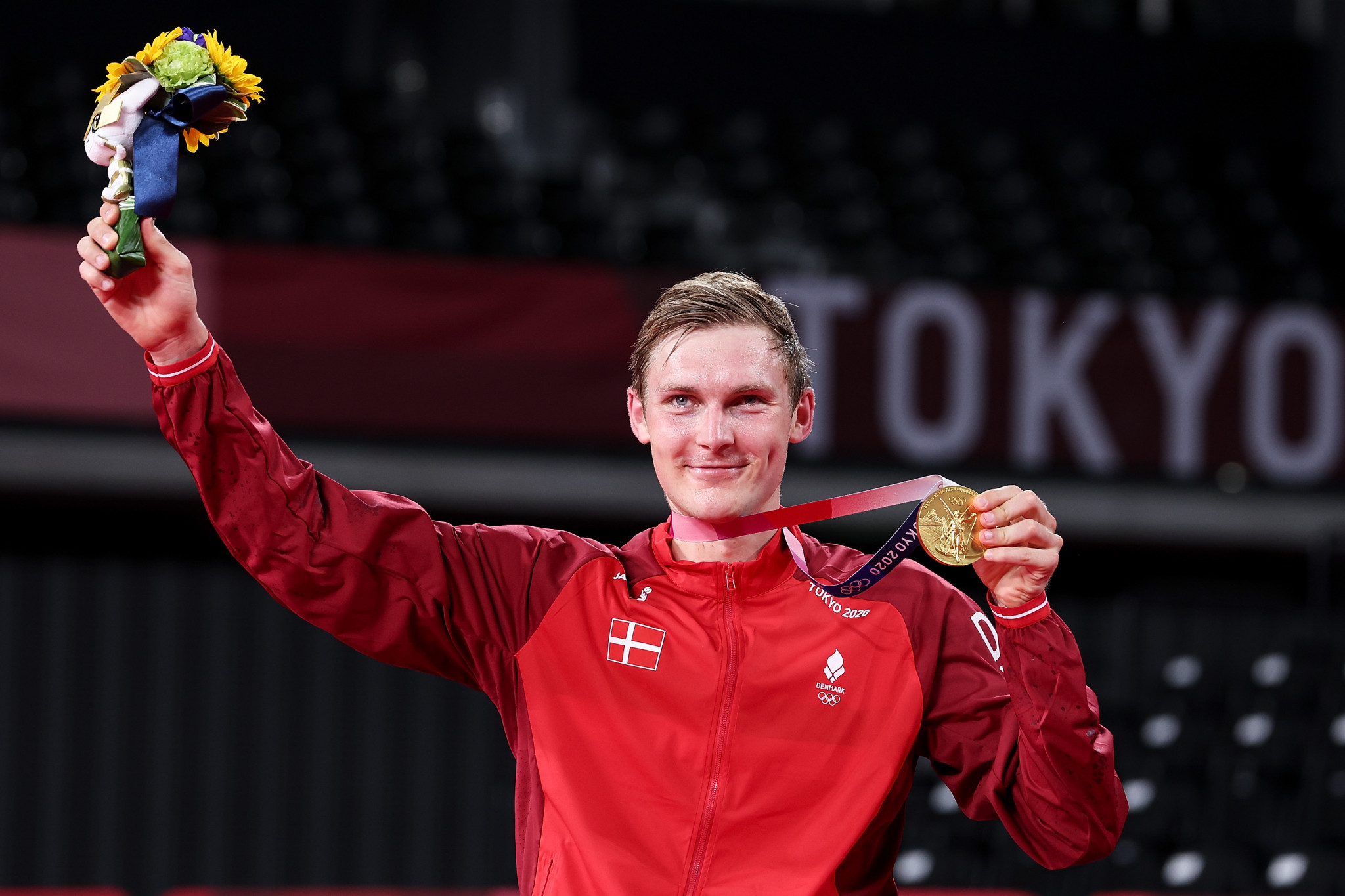 Denmark's Olympic champion Viktor Axelsen was awarded the BWF's Male Player of the Year ©Getty Images