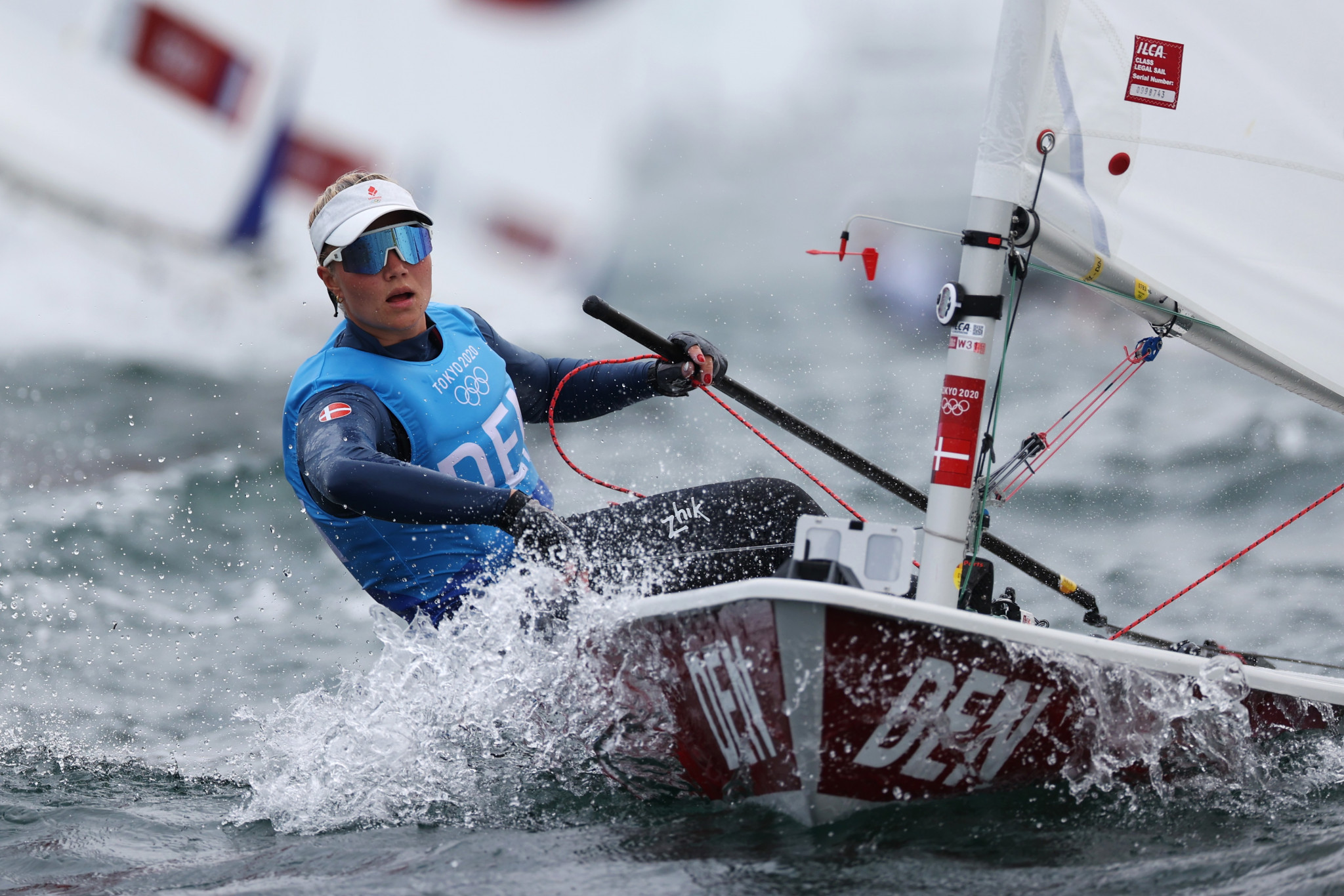 Olympic champion Rindom takes lead at ILCA 6 World Championships