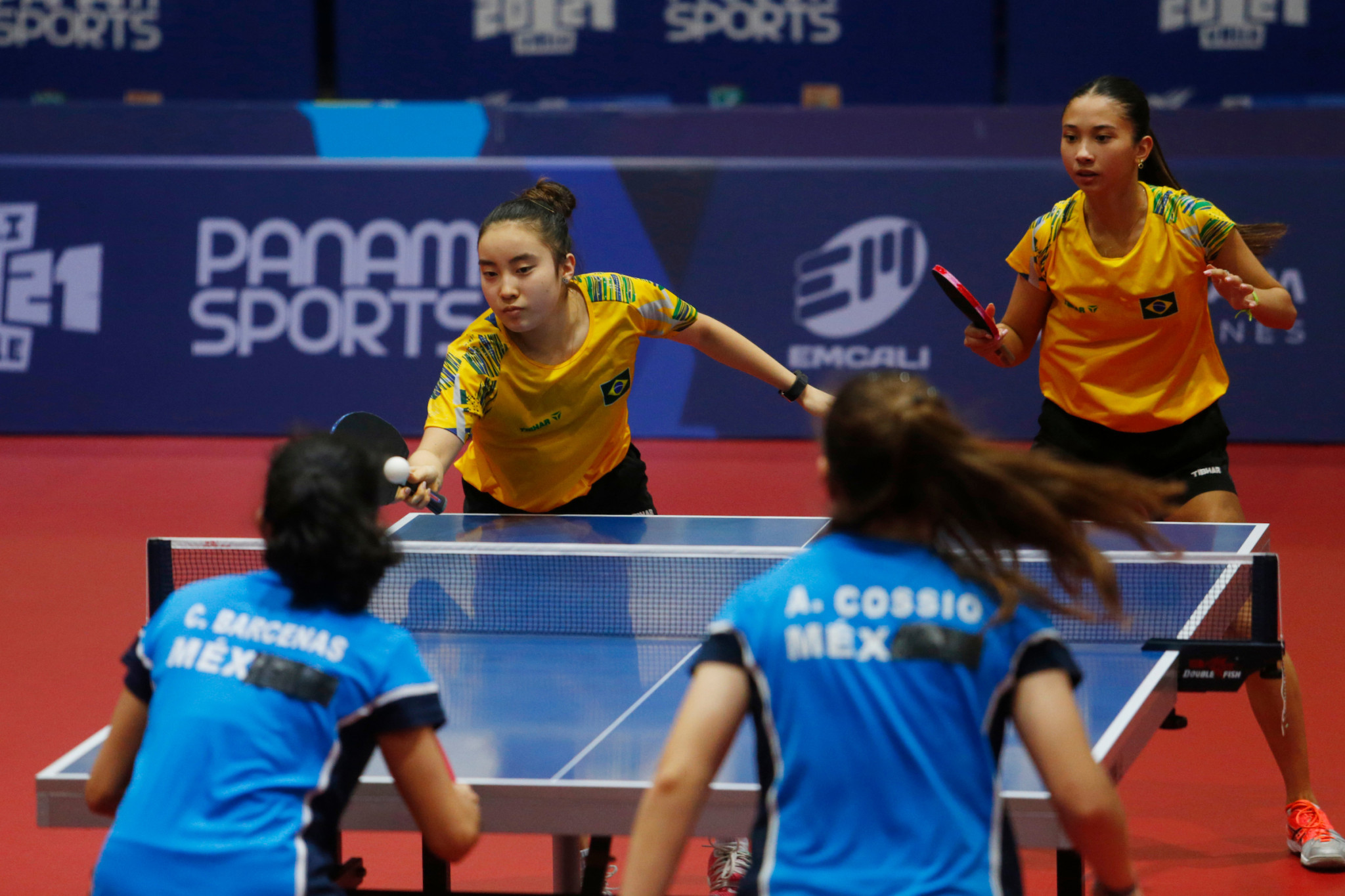 Brazil won 3-1 against Mexico in the women's table tennis team gold medal match ©Agencia.Xpress Media