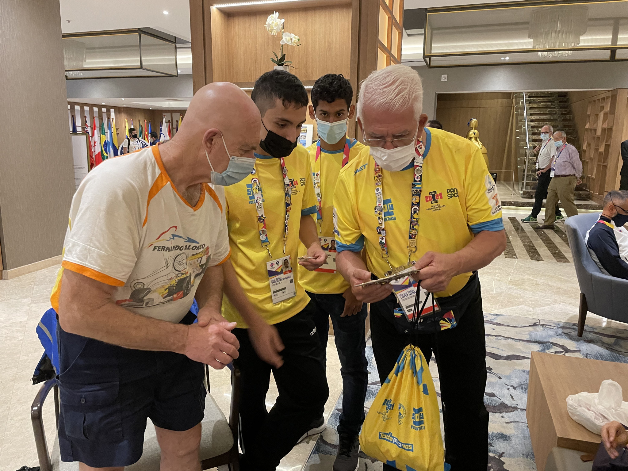 Pin collecting resumed as normal at the Junior Pan American Games in Cali ©ITG