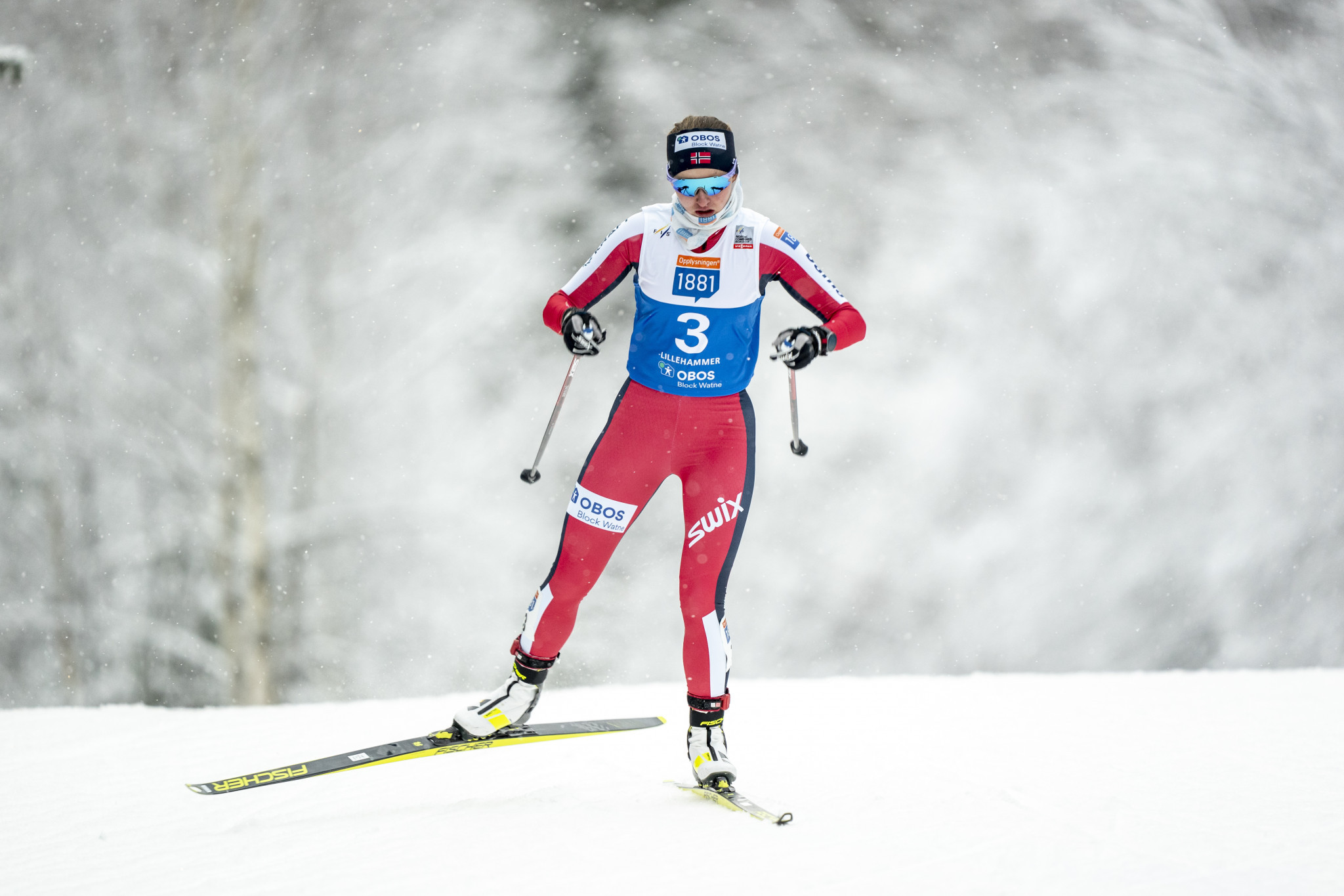 Gyda Westvold Hansen of Norway triumphed at both women's FIS Nordic Combined World Cups in Lillehammer ©Getty Images