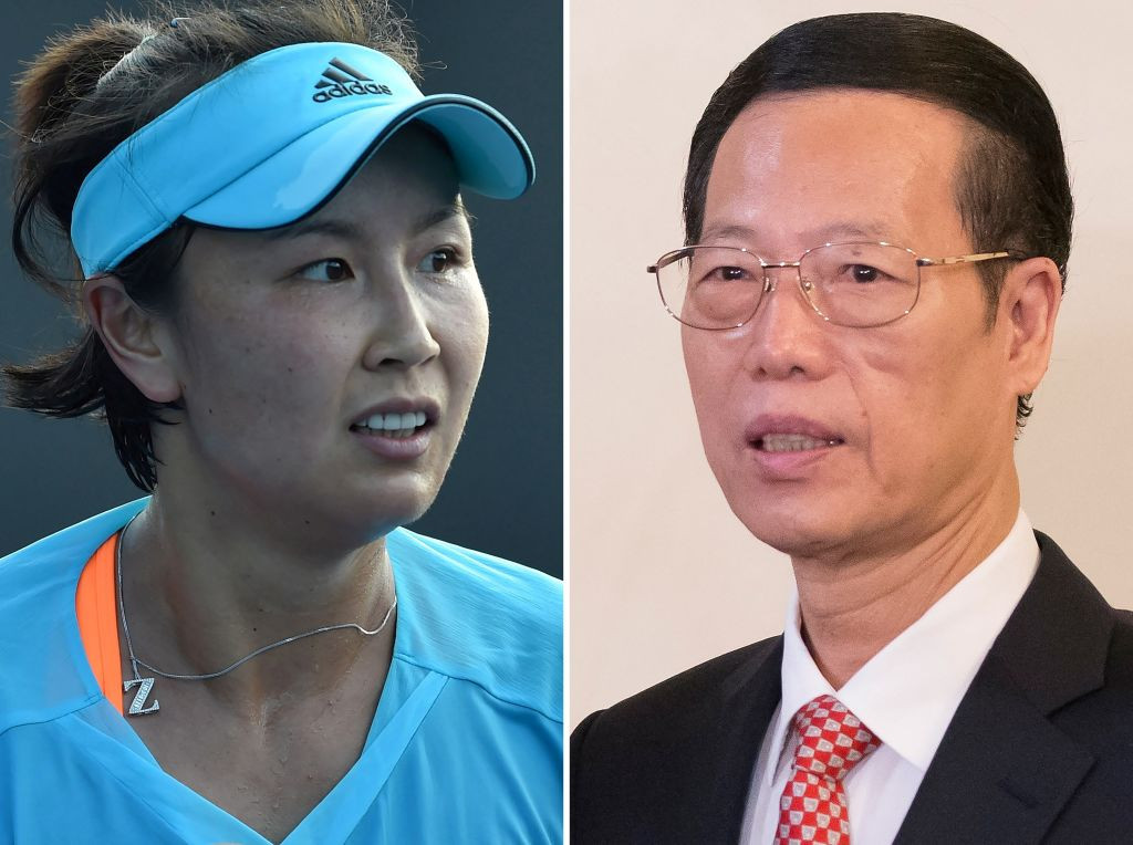 Concerns were raised over the welfare of Peng Shuai after she made allegations of sexual assault against Zhang Gaoli, right ©Getty Images