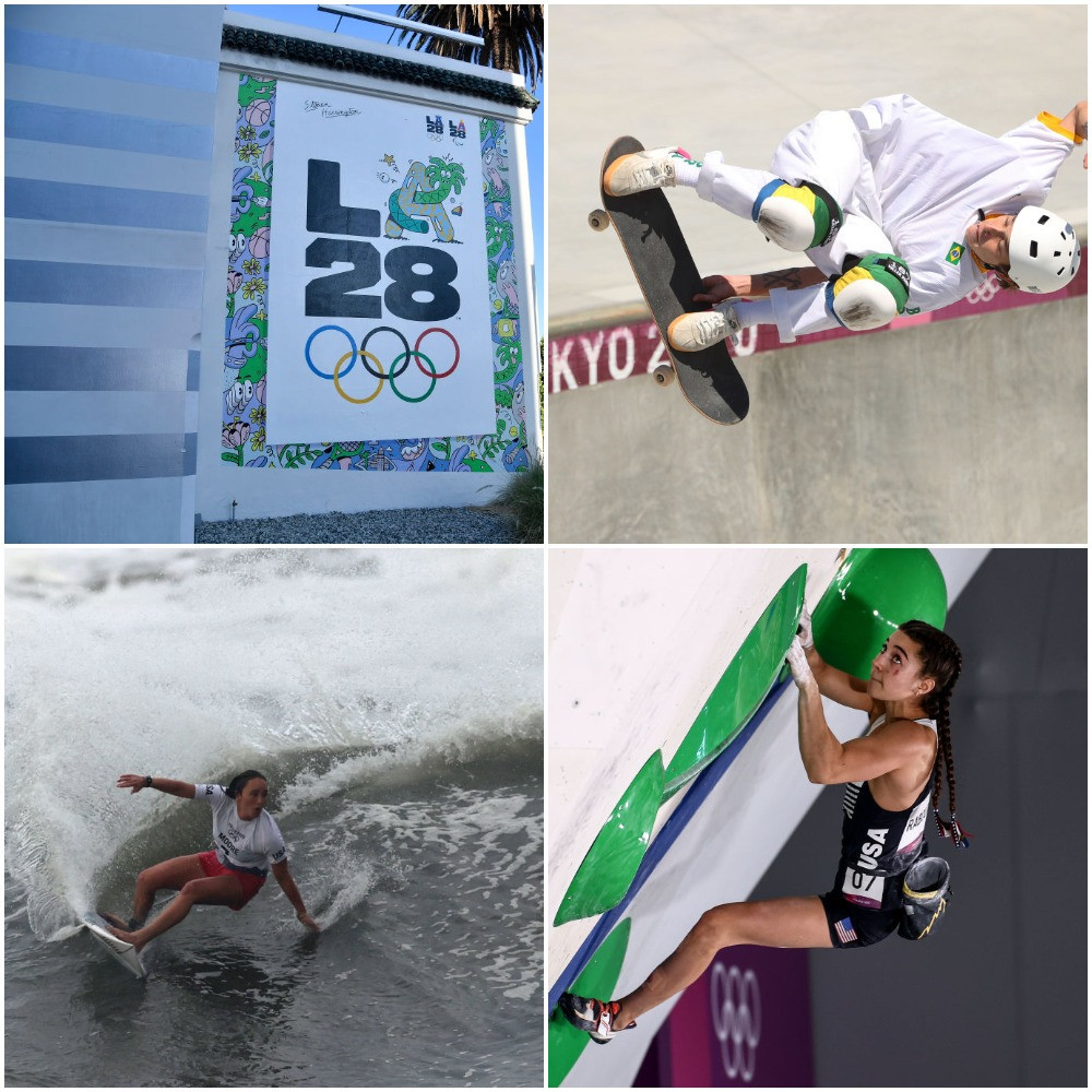 Skateboarding, surfing and sport climbing proposed for inclusion at Los Angeles 2028