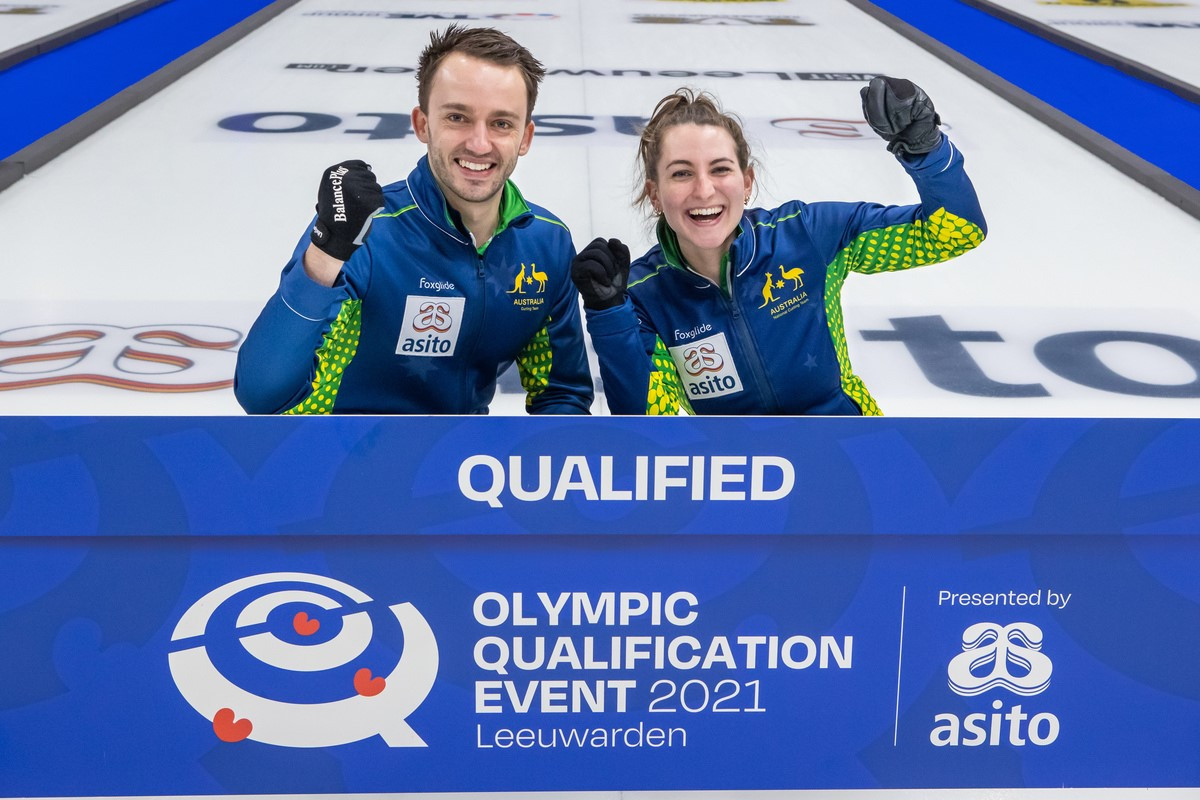 Australia and US prevail from mixed doubles curling qualifier for Beijing 2022