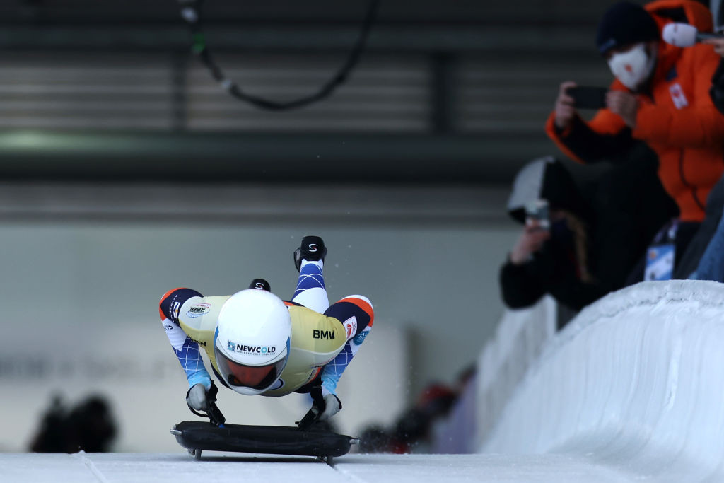 Bos breaks own track record to secure skeleton victory at IBSF World Cup