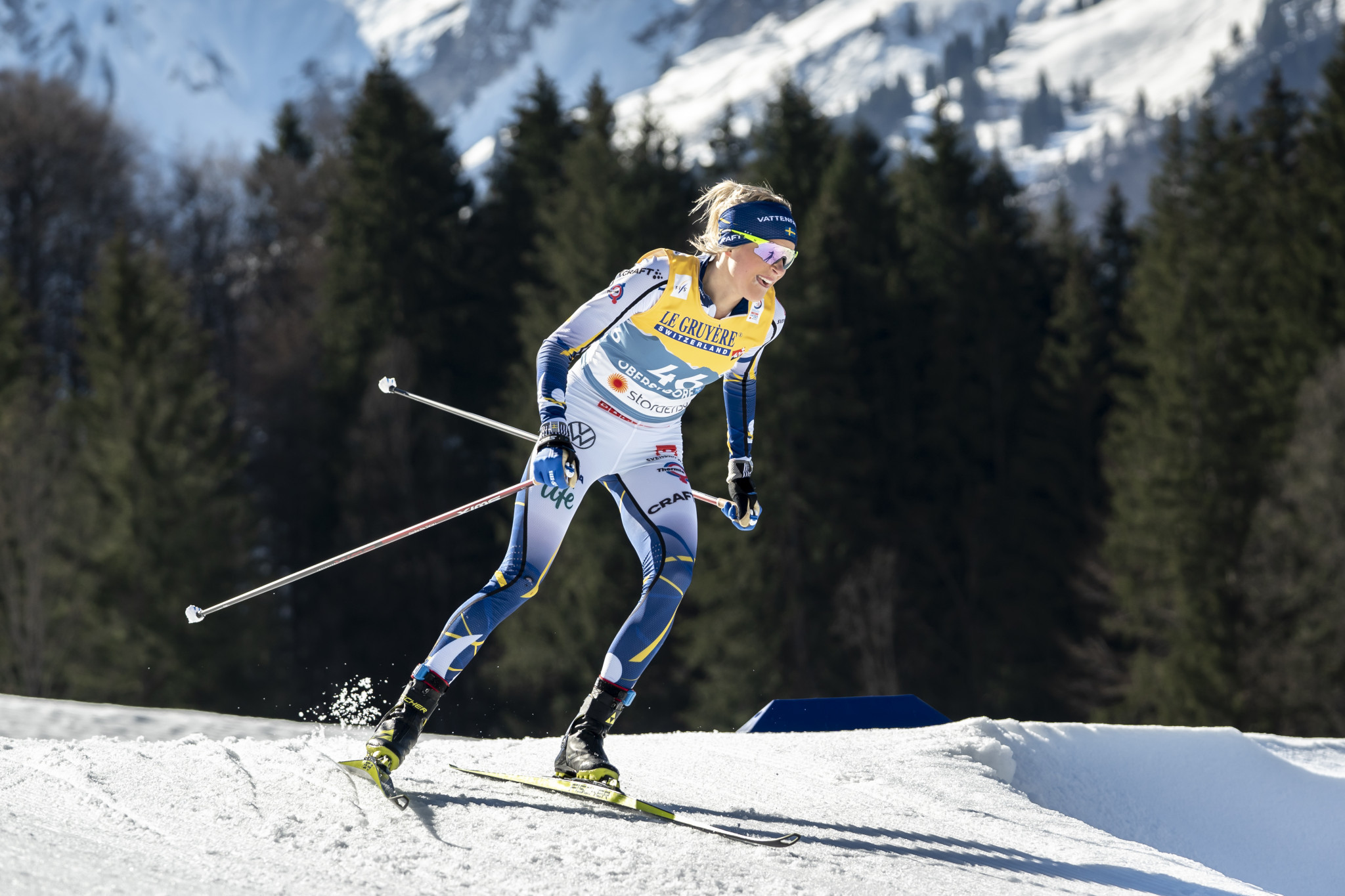 Frida Karlsson of Sweden tops the women's FIS Cross-County World Cup standings having won two distance World Cups so far this season ©Getty Images