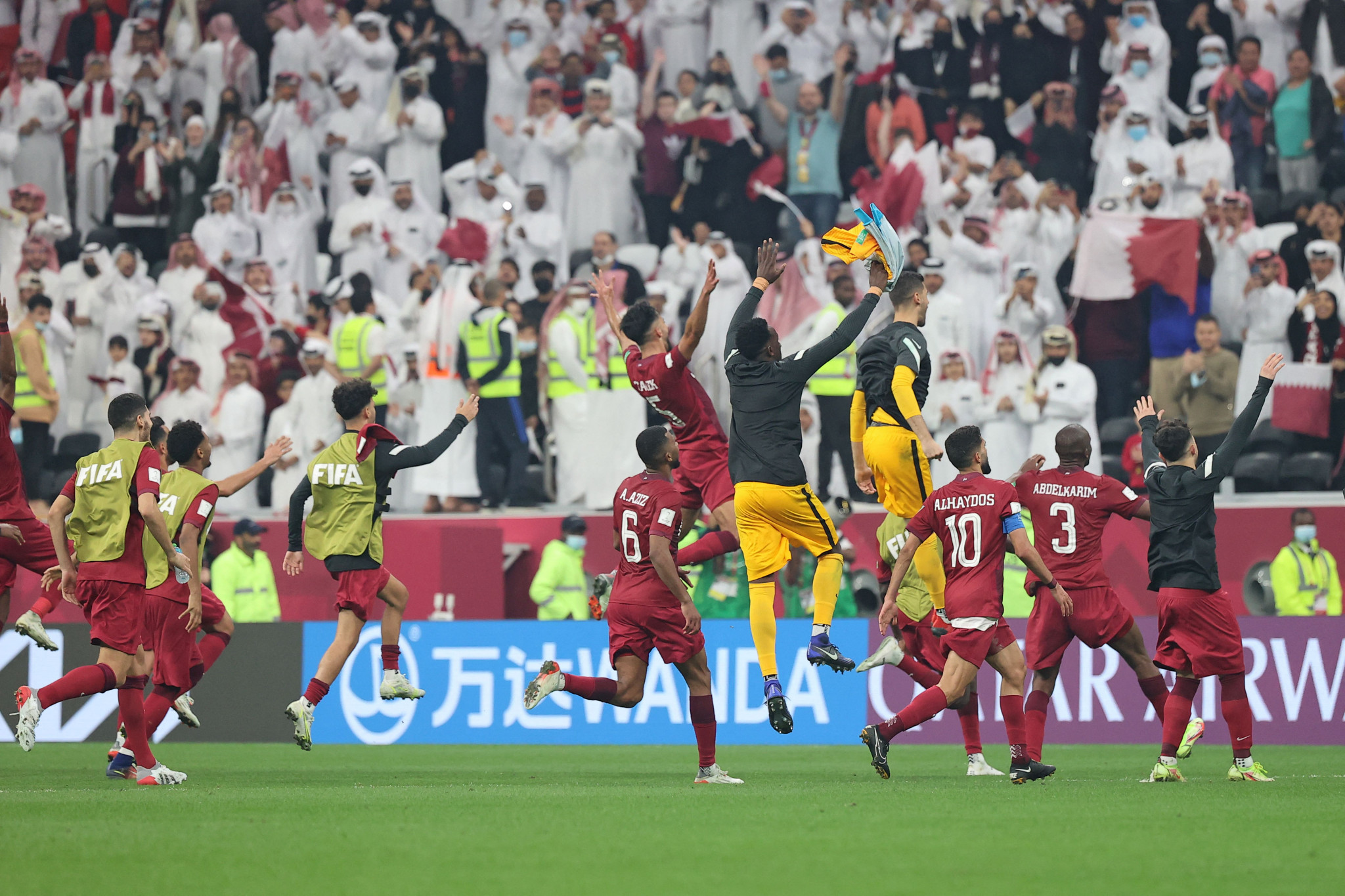 Qatar eased past the UAE to reach the semi-finals ©Getty Images