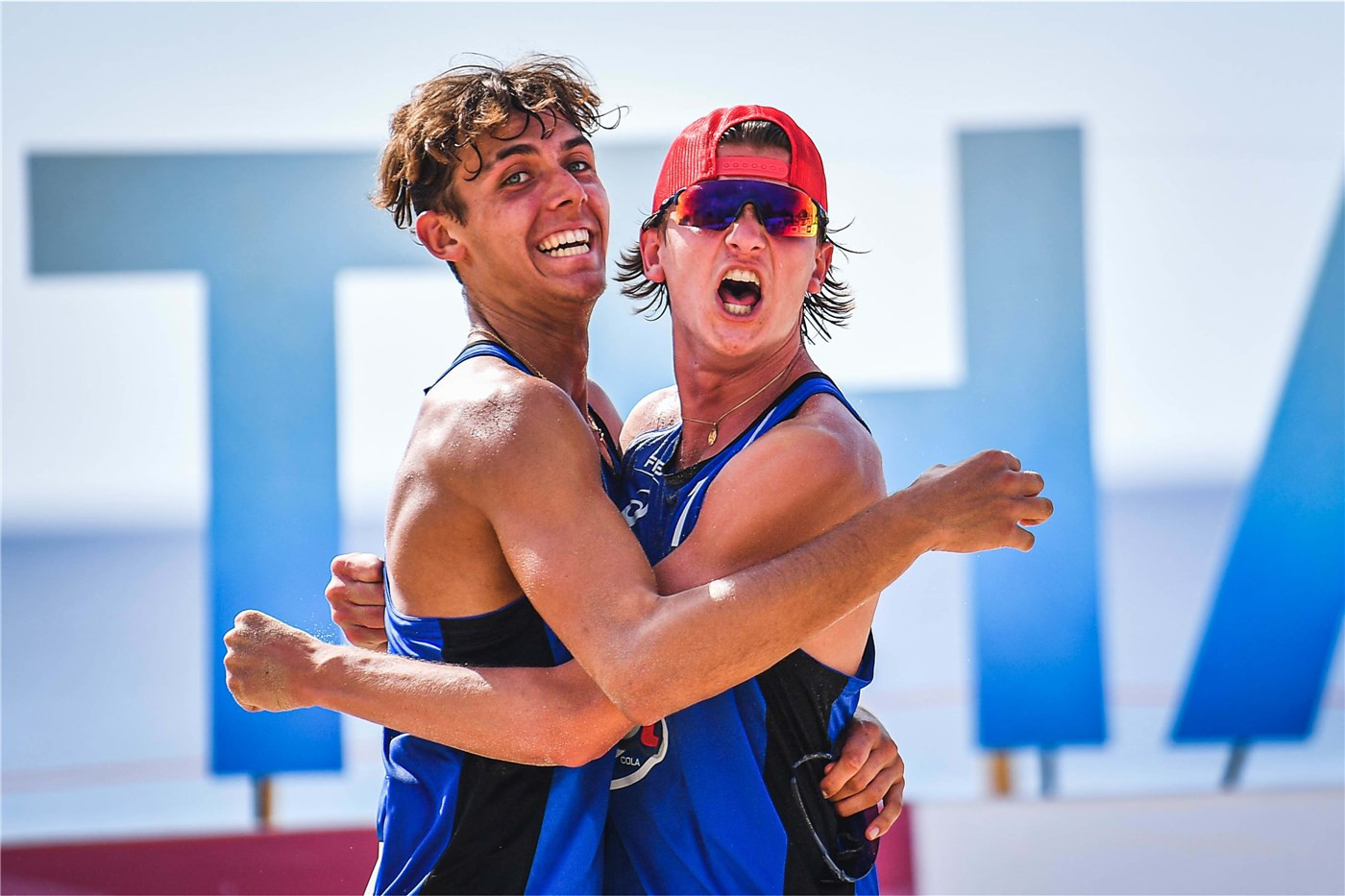 Teo Rotar and Arthur Canet took the men's crown without dropping a set in the entire tournament ©FIVB