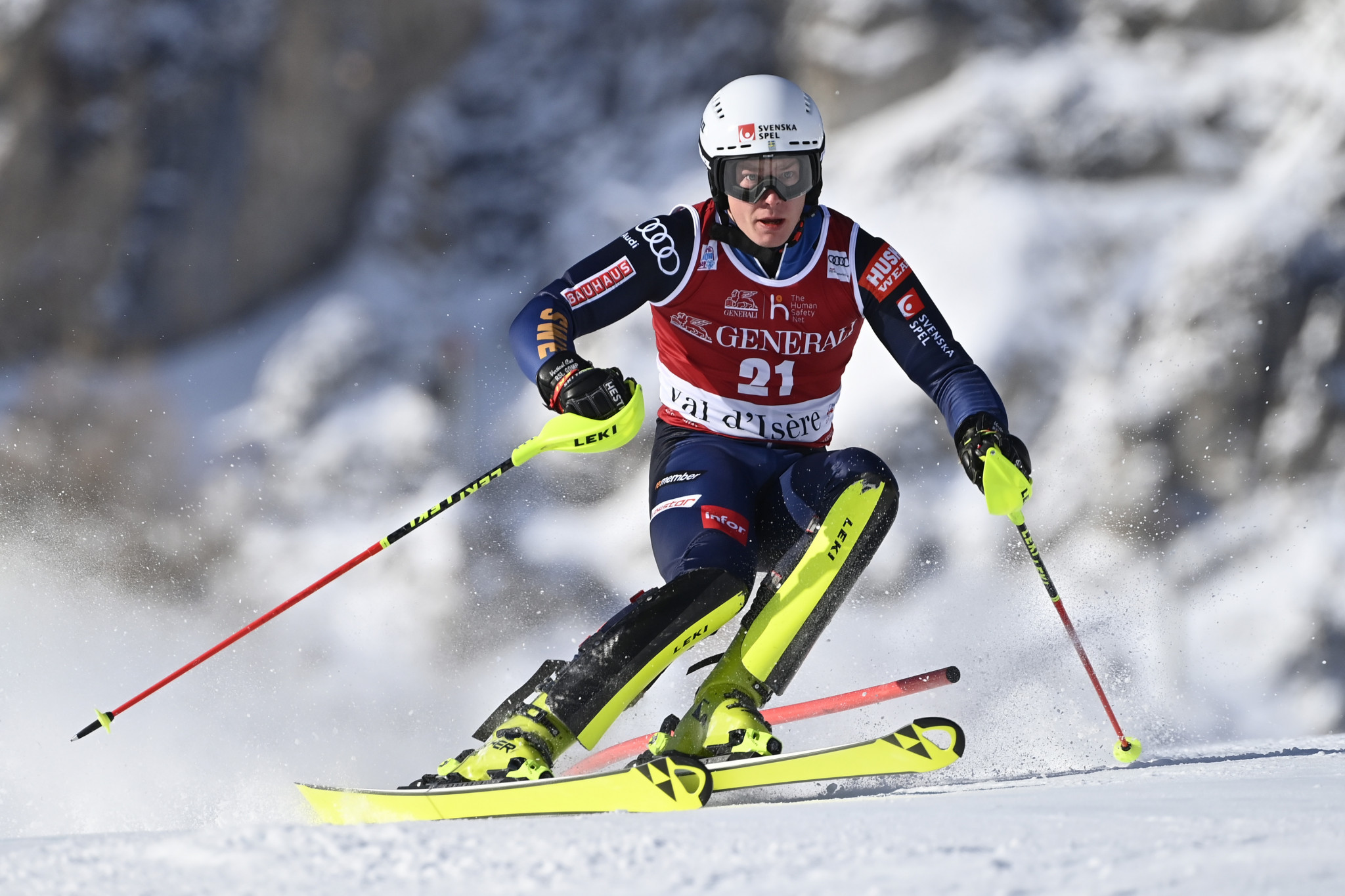 Kristoffer Jakobsen of Sweden placed second in Val d'Isère ©Getty Images