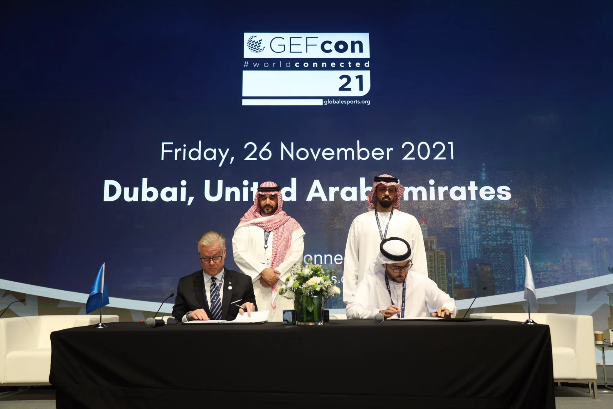 The Global Esports Federation has signed a strategic framework agreement with Emirates Esports ©GEF