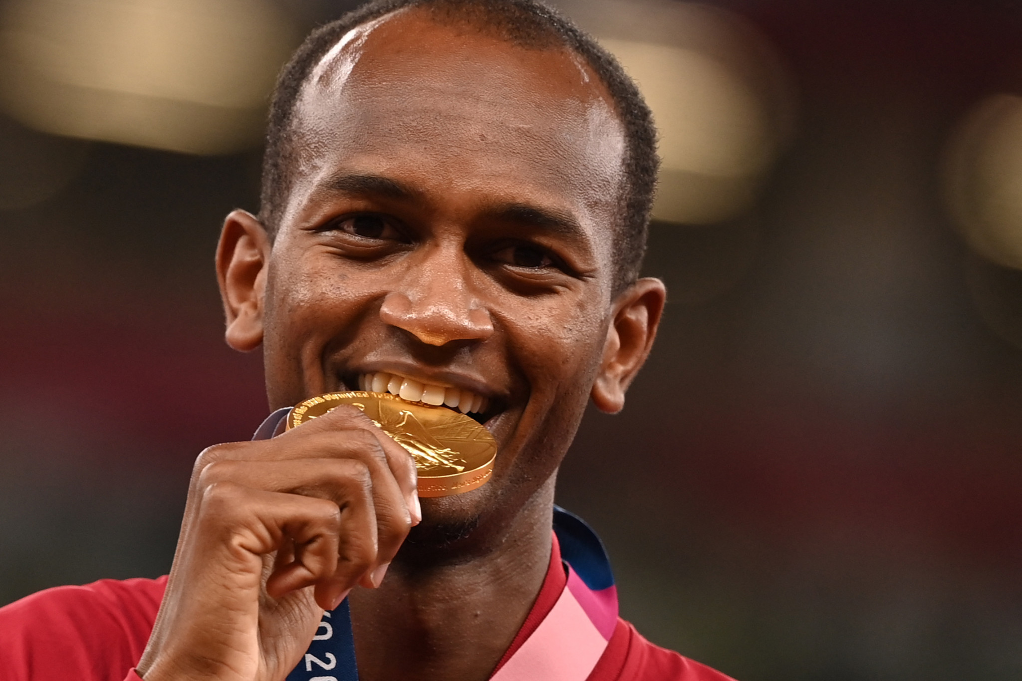 Qatar won two gold medals at the Tokyo 2020 Olympics, including Mutaz Essa Barshim in the men's high jump ©Getty Images