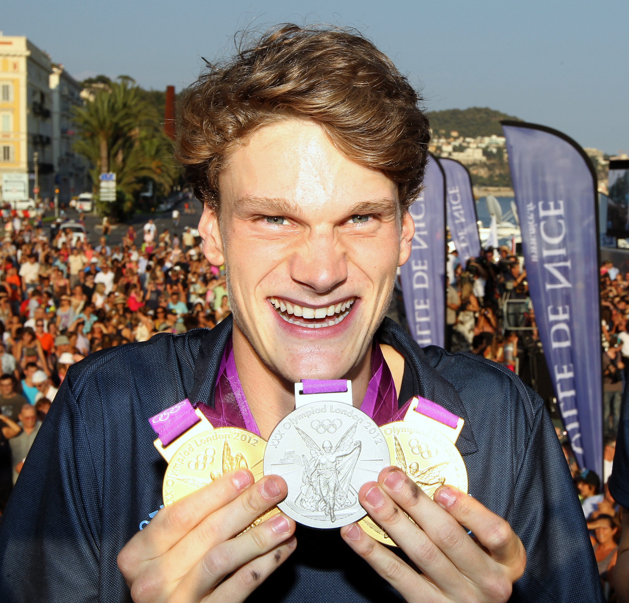Yannick Agnel was a hero of France after winning three Olympic medals, including two gold, at London 2012 ©Getty Images