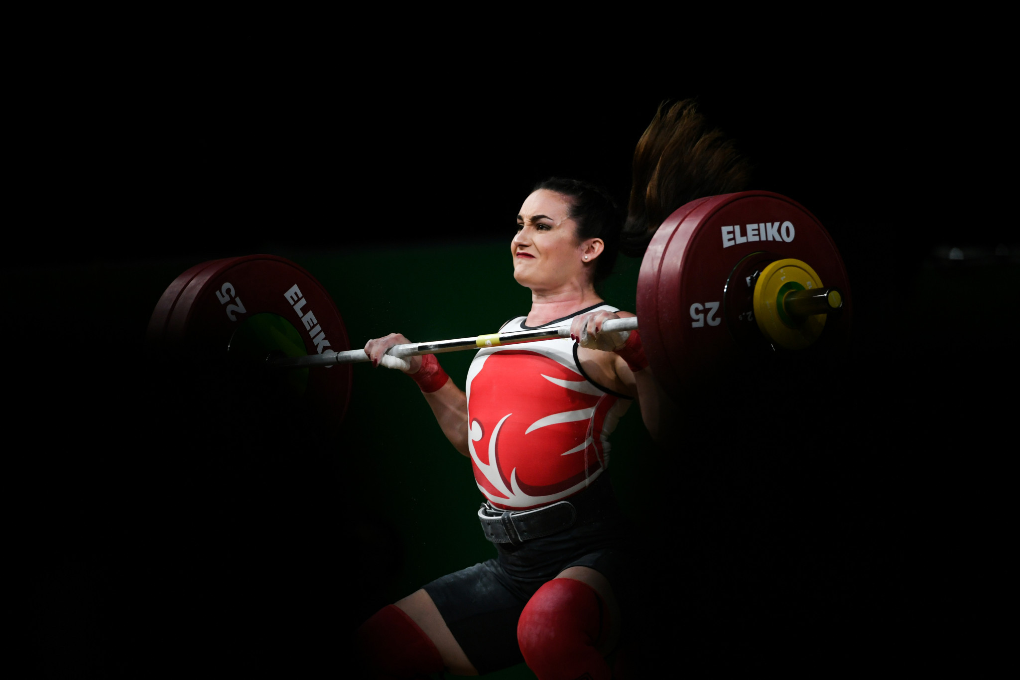 Sarah Davies became the first female British weightlifter to win a World Championship silver medal ©Getty Images