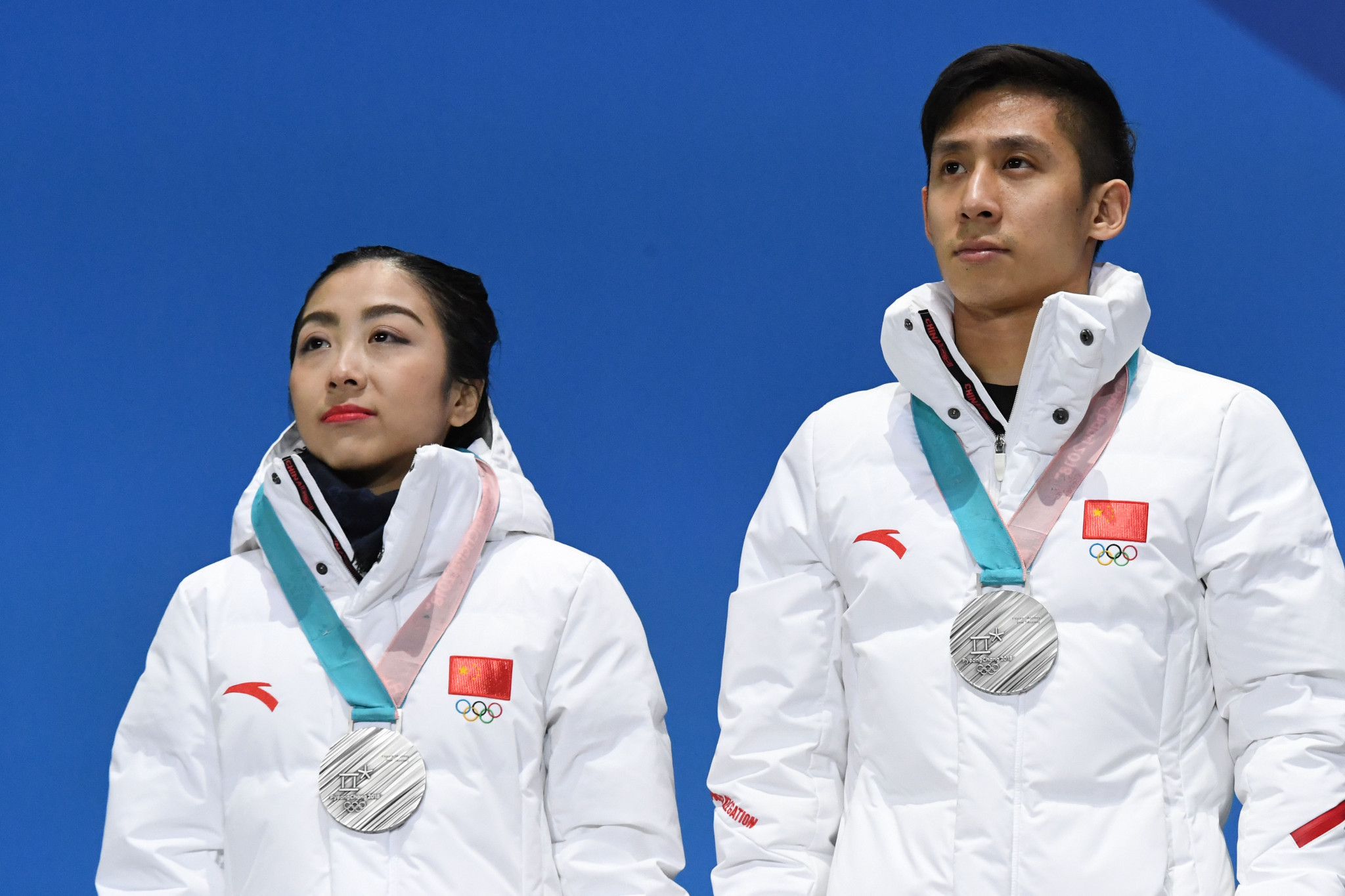 Sui Wenjing and Han Cong win pairs silver at the Pyeongchang 2018 Winter Olympics ©Getty Images