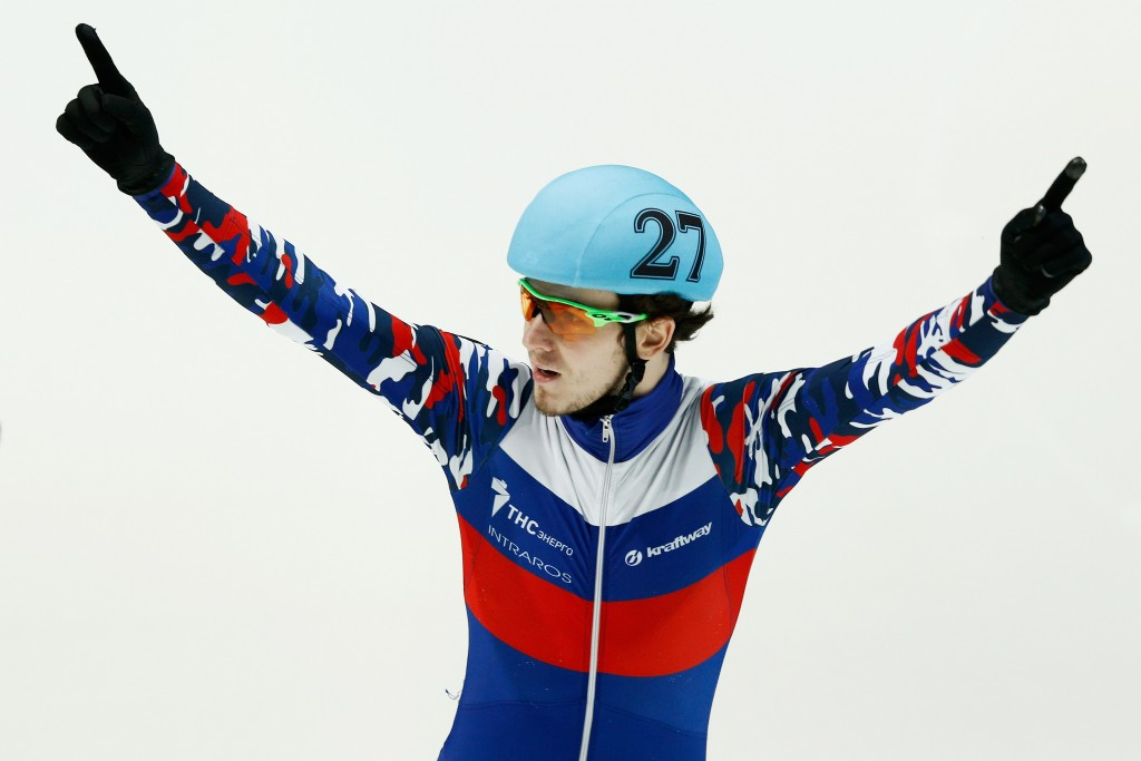 Russia's Dmitry Migunov won the final 500m to secure the overall World Cup classification
