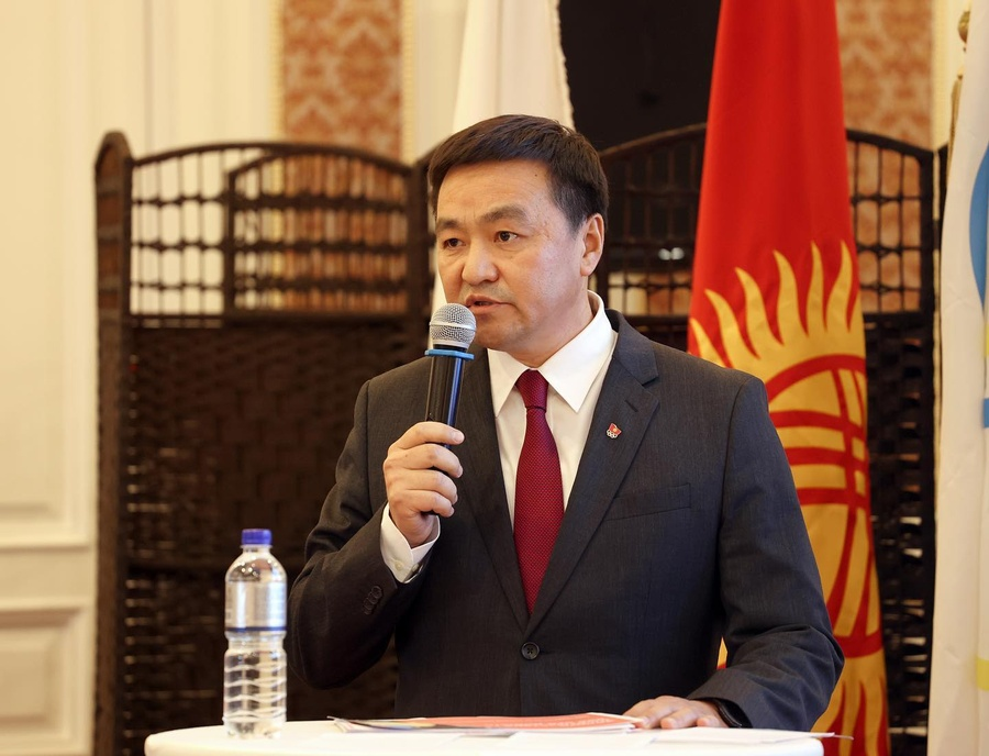 Sadyr Mamytov was elected President at the organisation's General Assembly ©National Olympic Committee of the Kyrgyz Republic 