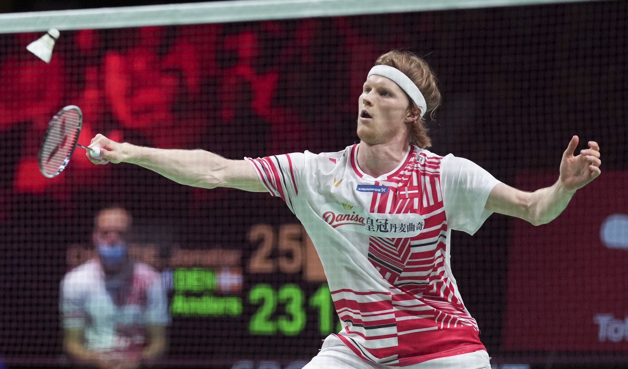 Anders Antonsen remains the top seed remaining in the men's singles tournament ©Getty Images