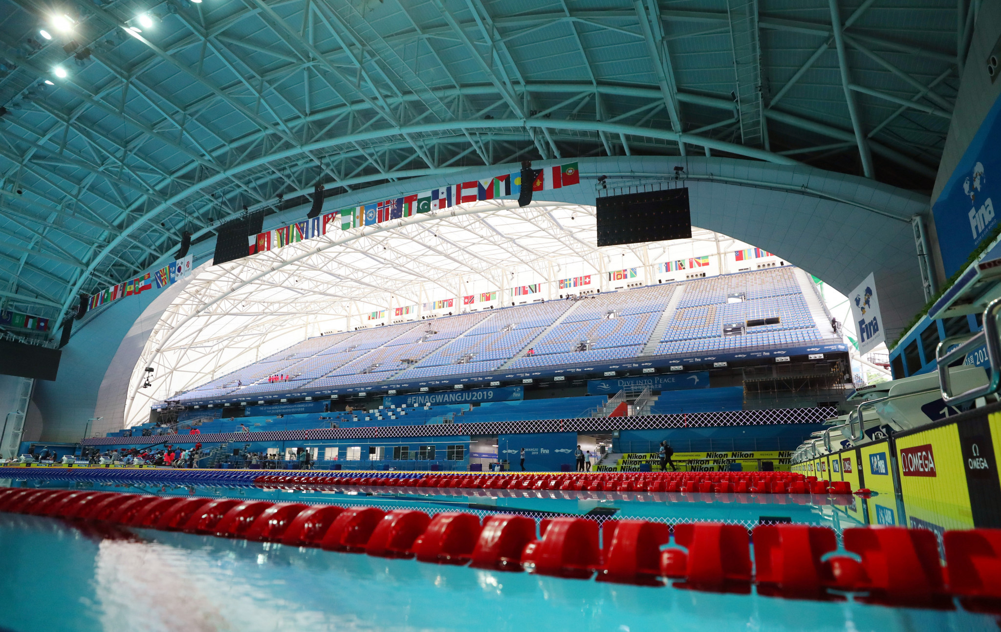 Gwangju hosted the 2019 World Aquatics Championships ©Getty Images