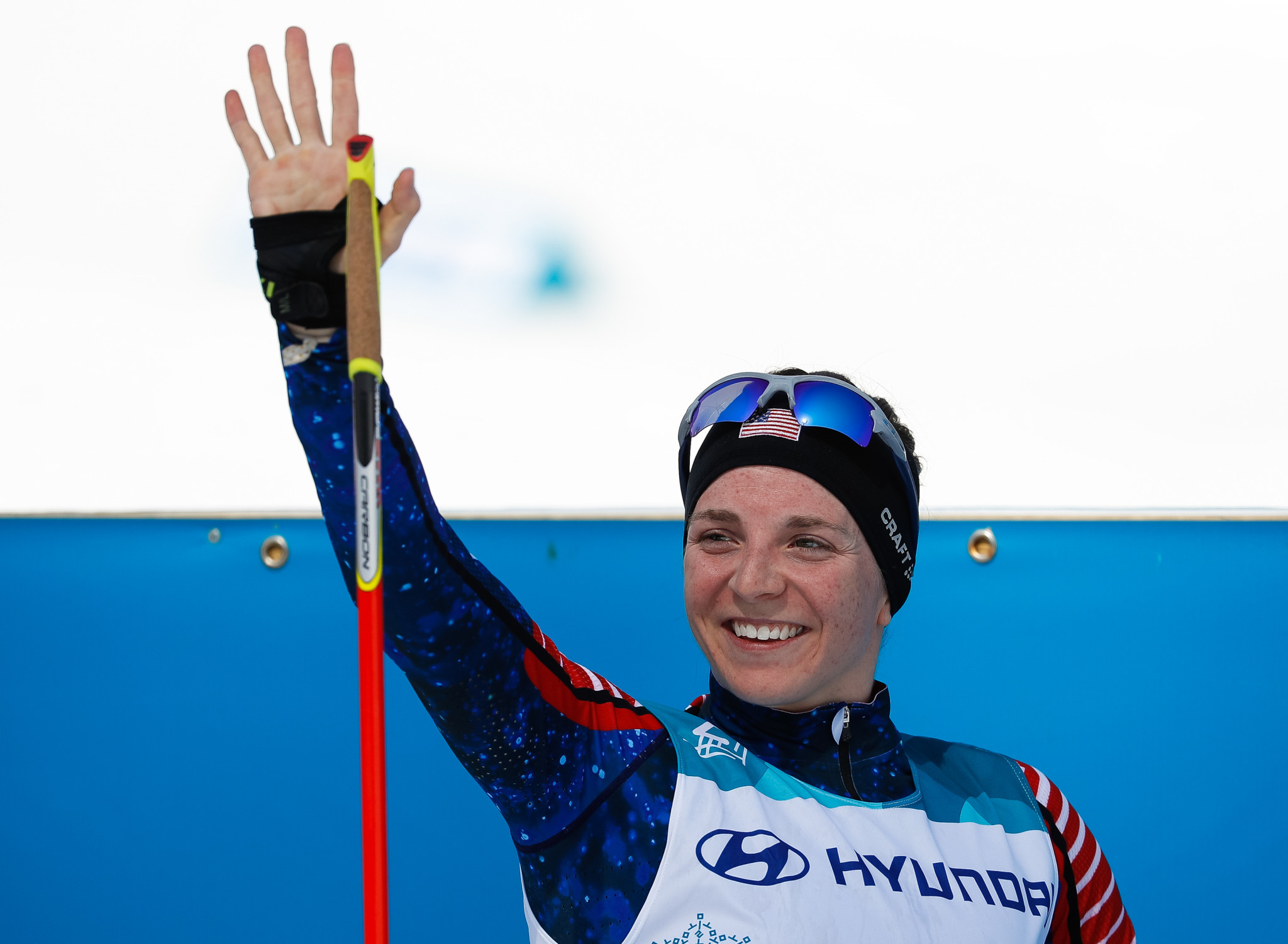 Kendall Gretsch was victorious in cross-country skiing at the World Para Snow Sports Championships ©Getty Images