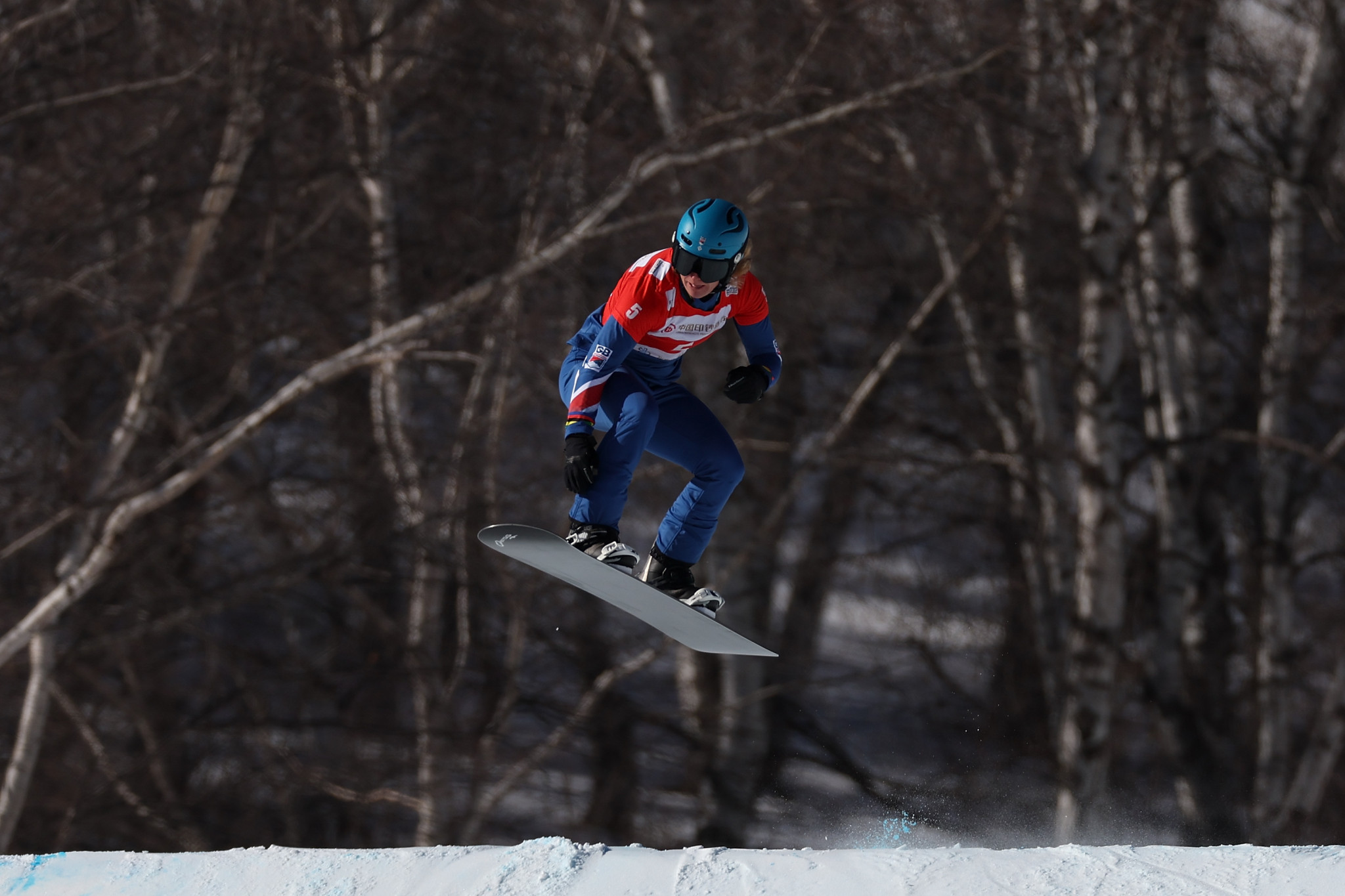 Charlotte Bankes leads the Snowboard Cross World Cup standings by 35 points ©Getty Images
