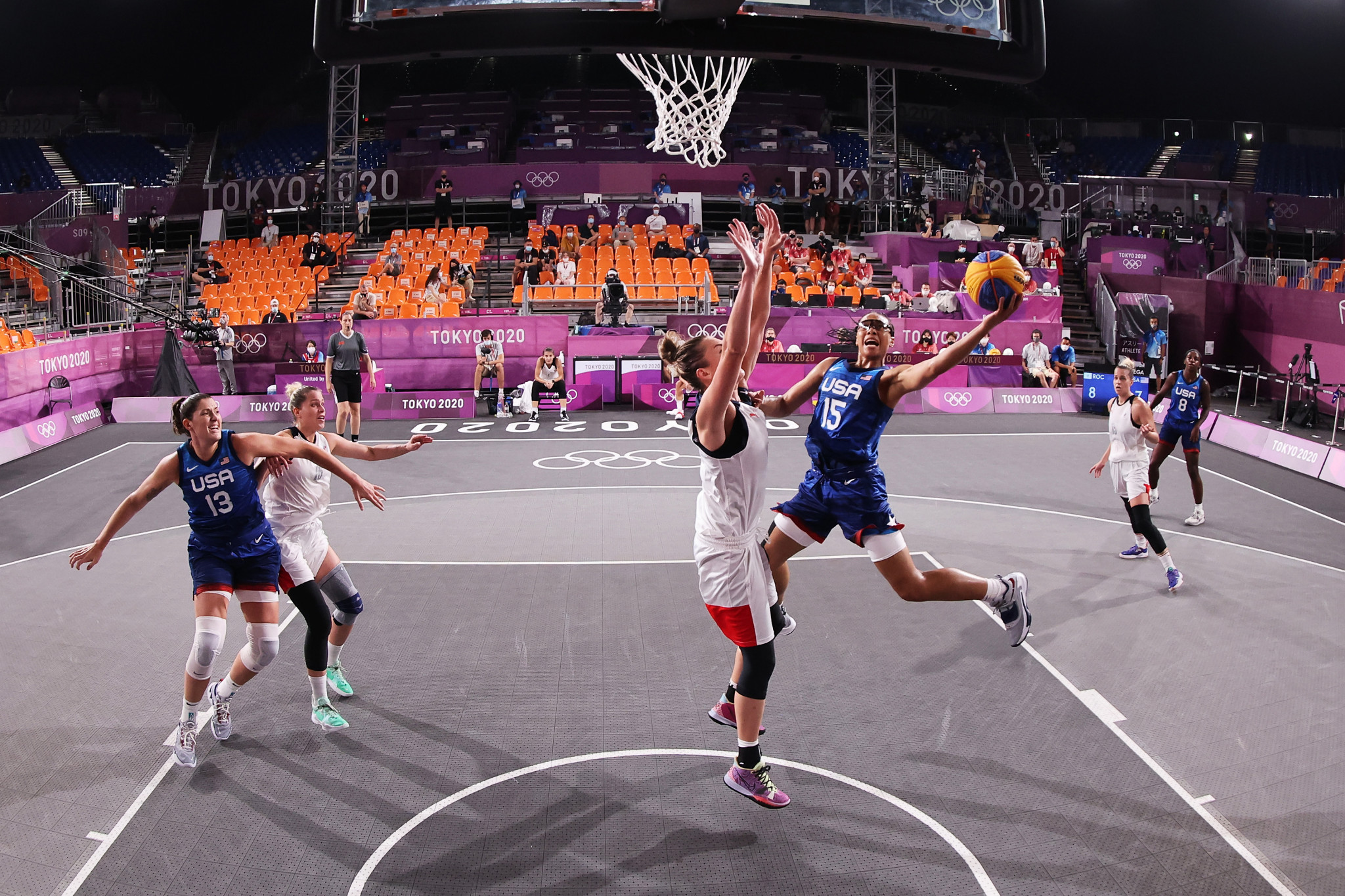 Tokyo 2020 witnessed the successful debut of 3x3 basketball ©Getty Images