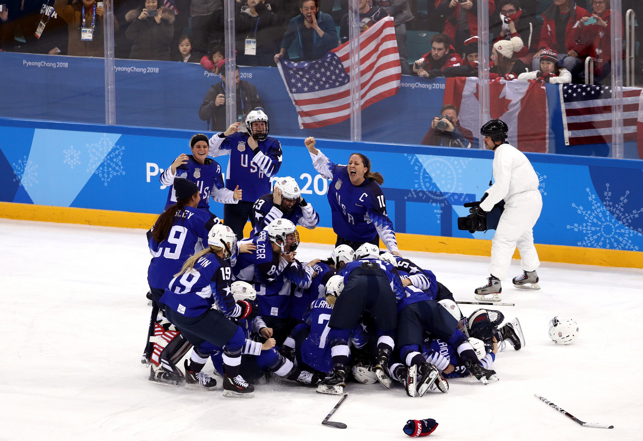 The US women's team won only their second ice hockey Olympic gold - after winning the inaugural tournament at Nagano 1998 - at Pyeongchang 2018 ©Getty Images