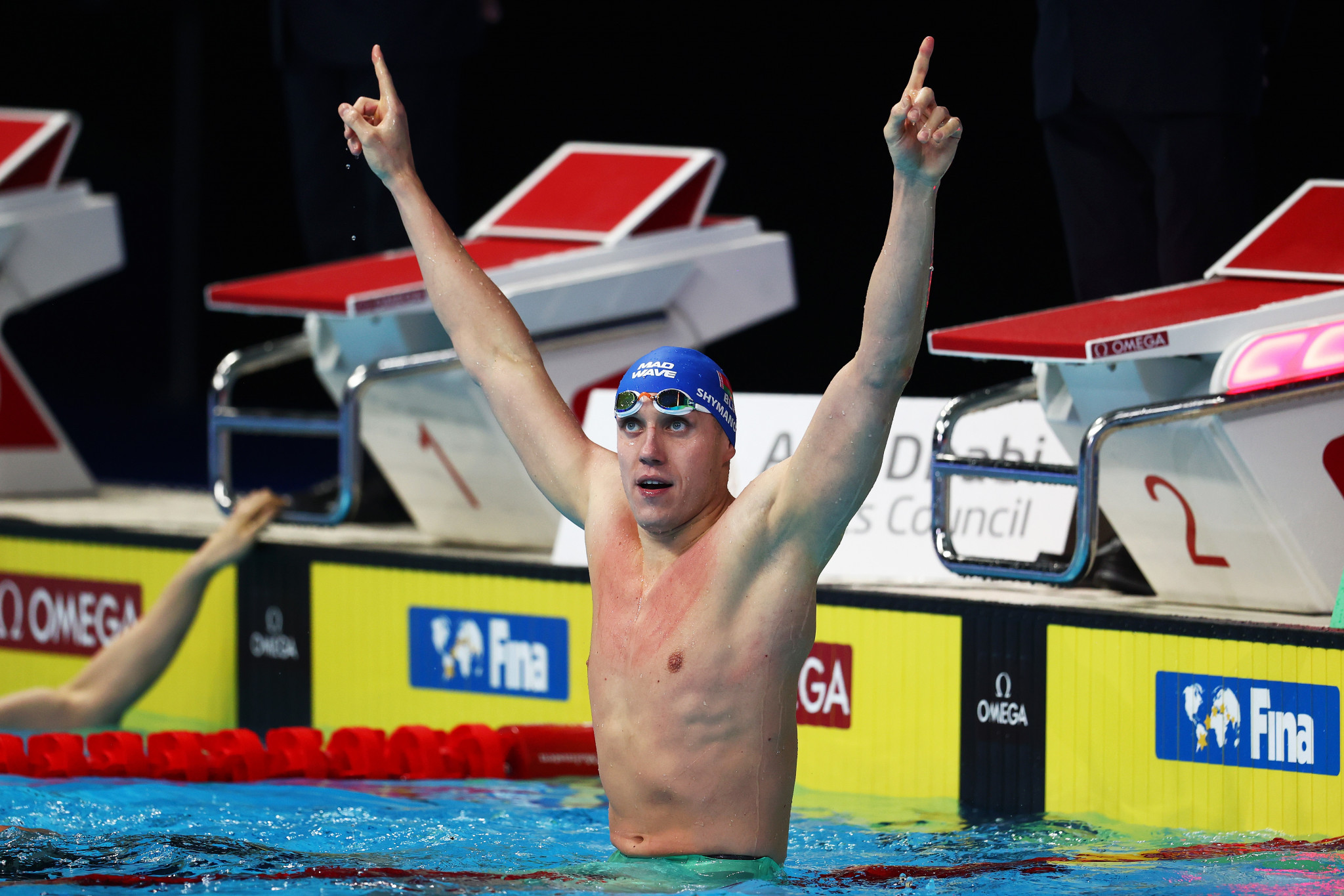 Ilya Shymanovich broke the championship record to win gold in the men's 100m breaststroke ©Getty Images
