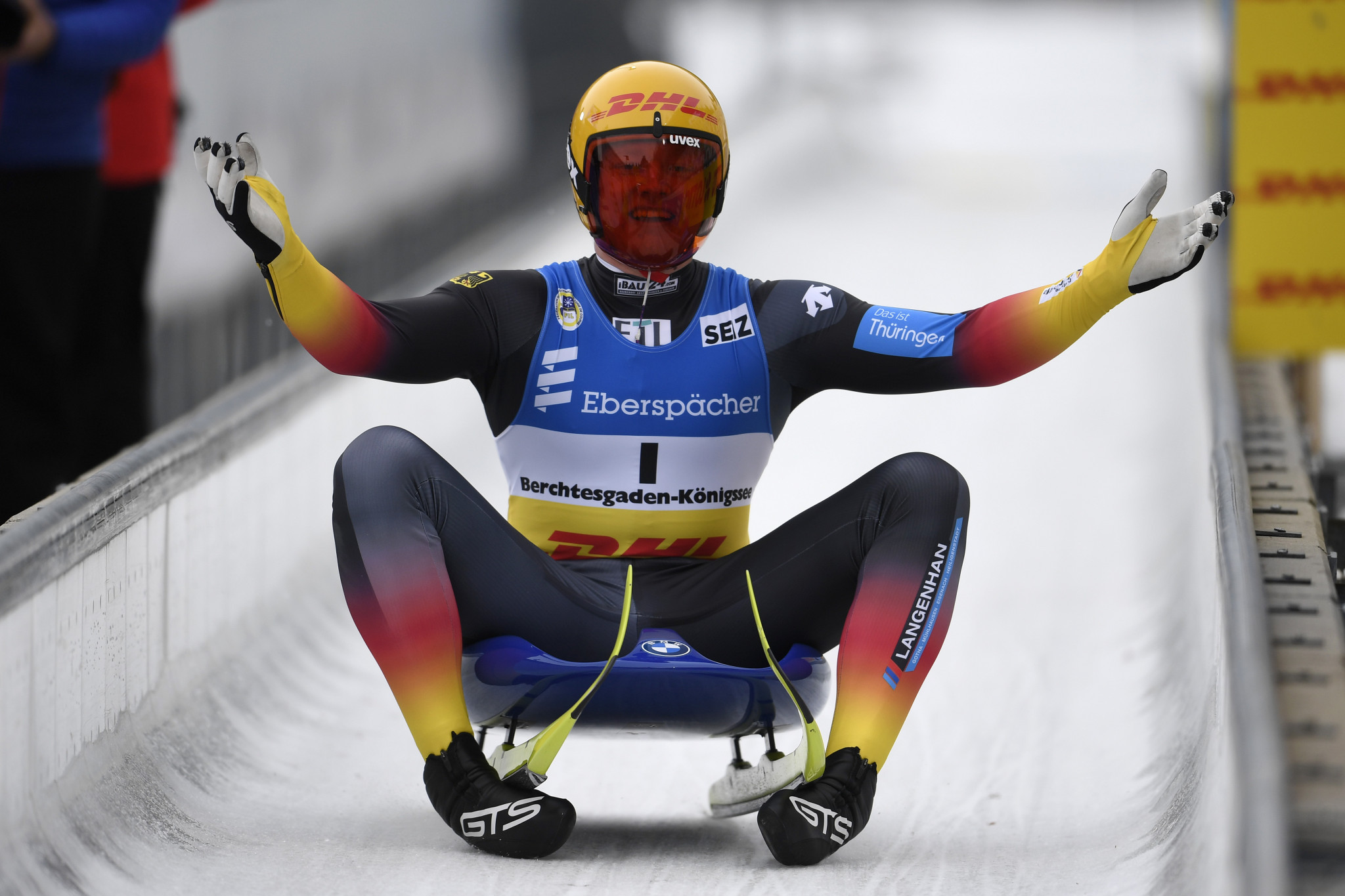 Max Langenhan of Germany is second in the men's singles World Cup standings, and earned the first shared gold medal for 10 years last weekend ©Getty Images