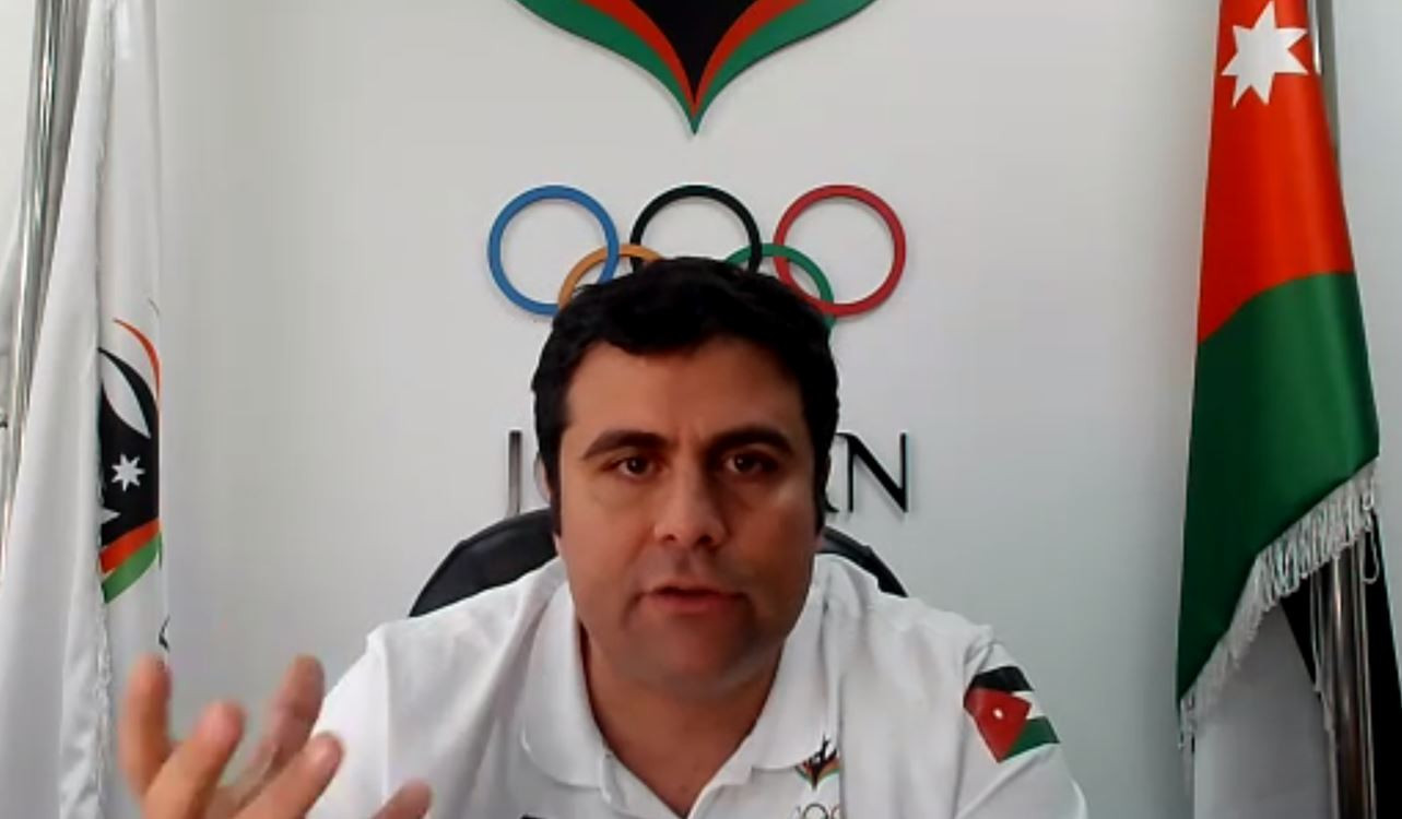 Jordan Olympic Committee secretary general Nasser Majali conducted a social media case study ©ANOC