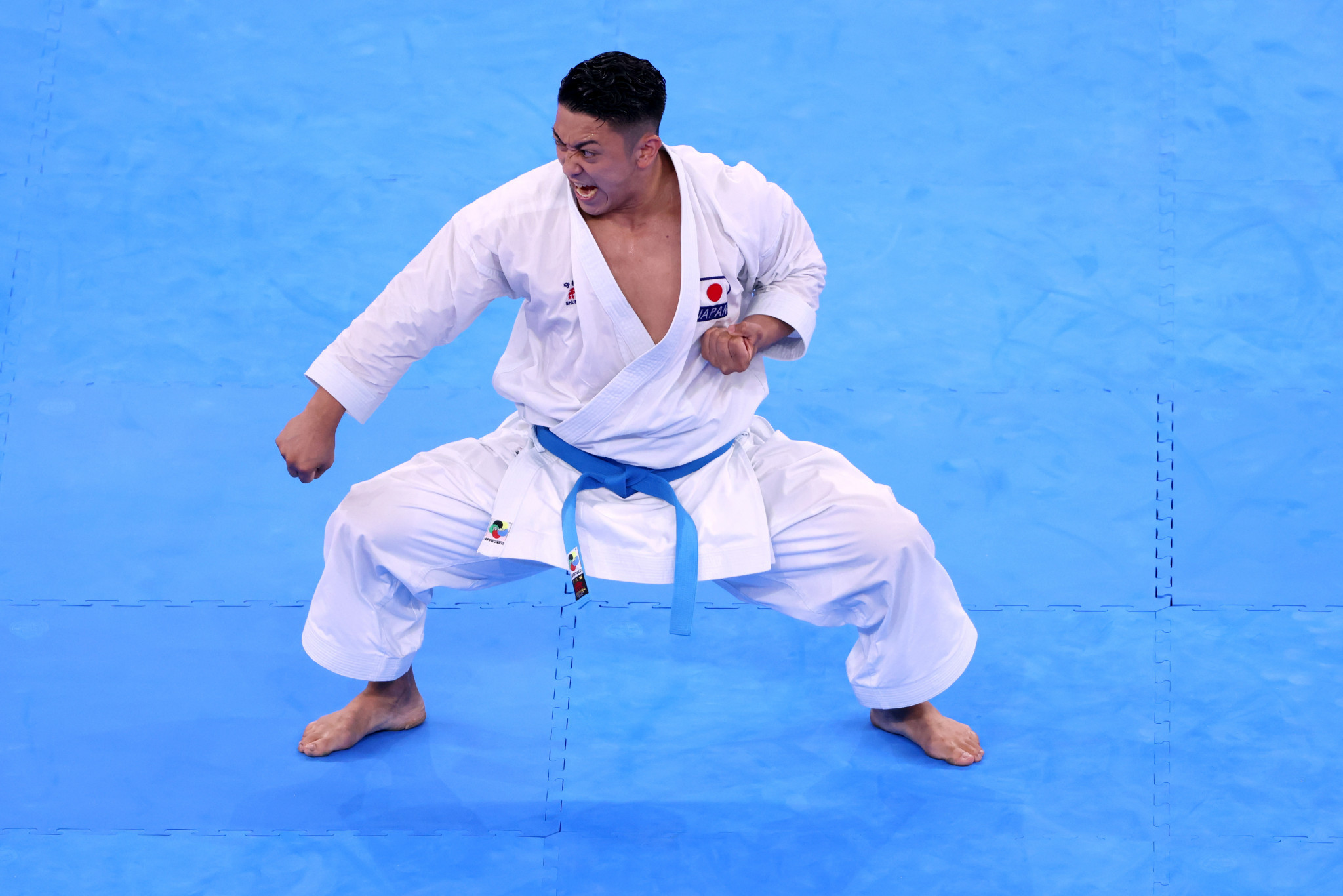 Japan's Ryo Kiyuna, who won male kata gold as karate made its Olympic debut at Tokyo 2020, is one of the stars on show in Almaty ©Getty Images