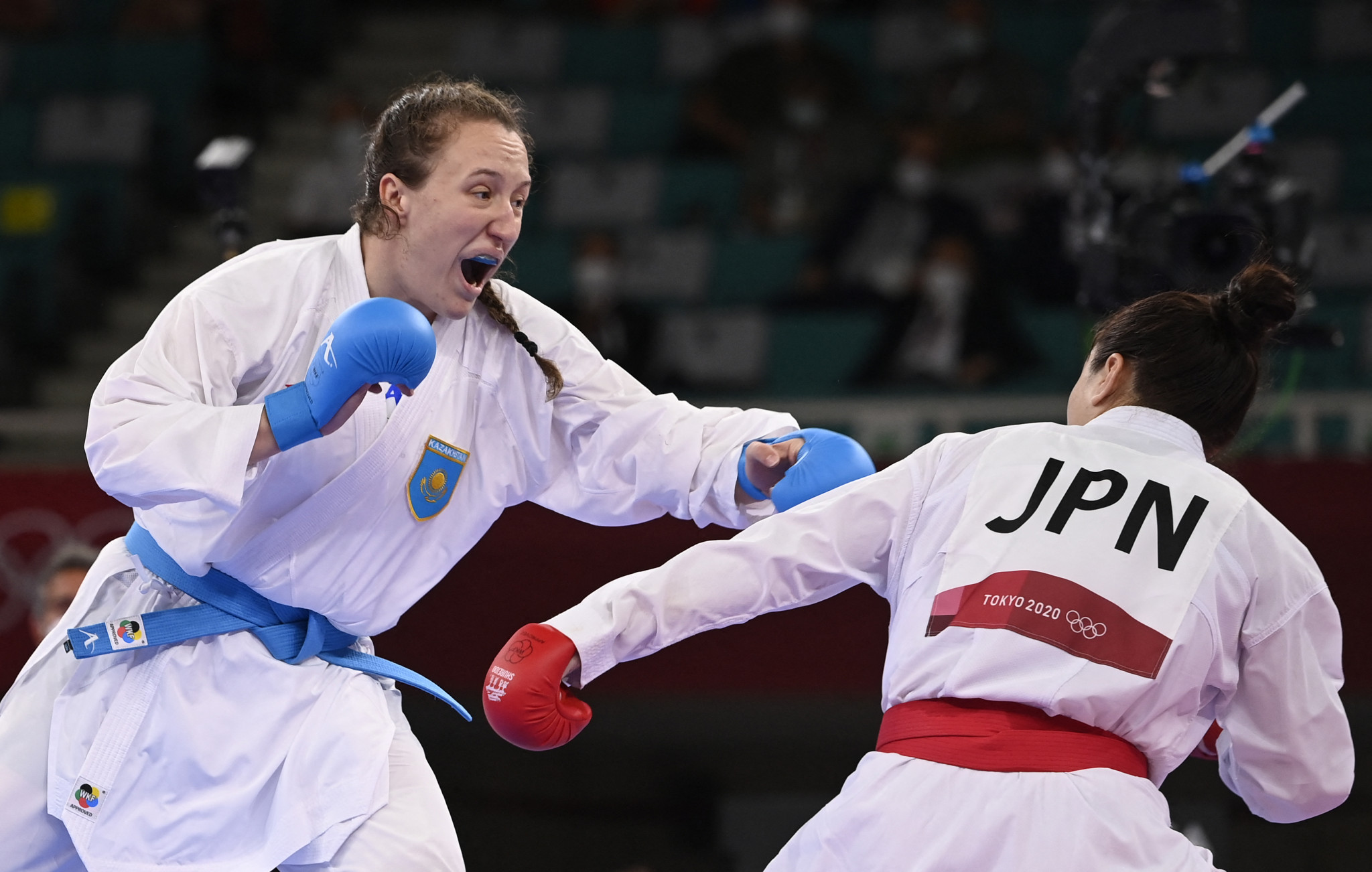 Sofya Berultseva won bronze in the women's over-61kg kumite at Tokyo 2020 and is one of Kazakhstan's 53 representatives at the Asian Karate Championships ©Getty Images