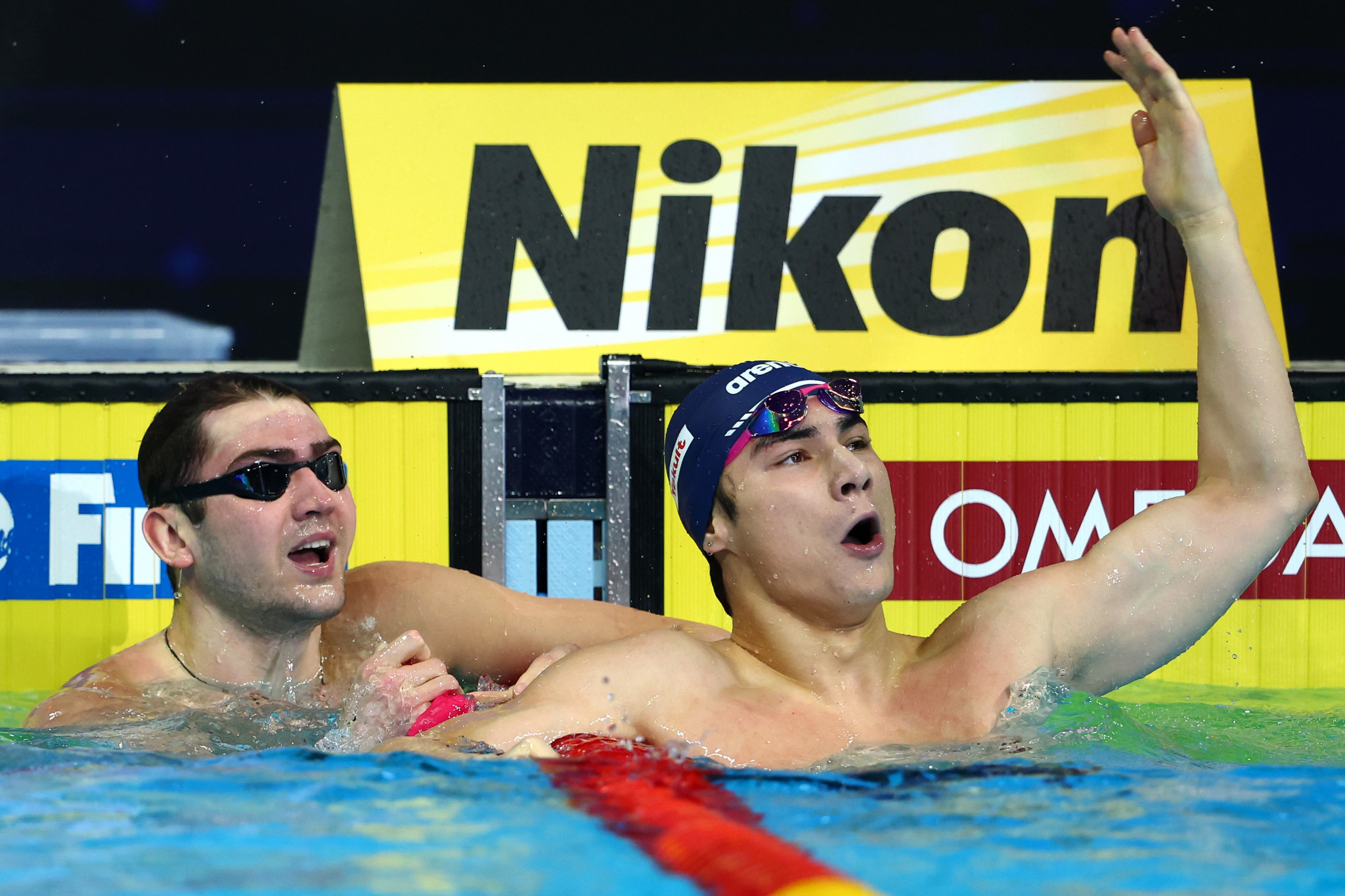 Kliment Kolesnikov claimed two gold medals on a special night for the Russian Swimming Federation star ©Getty Images